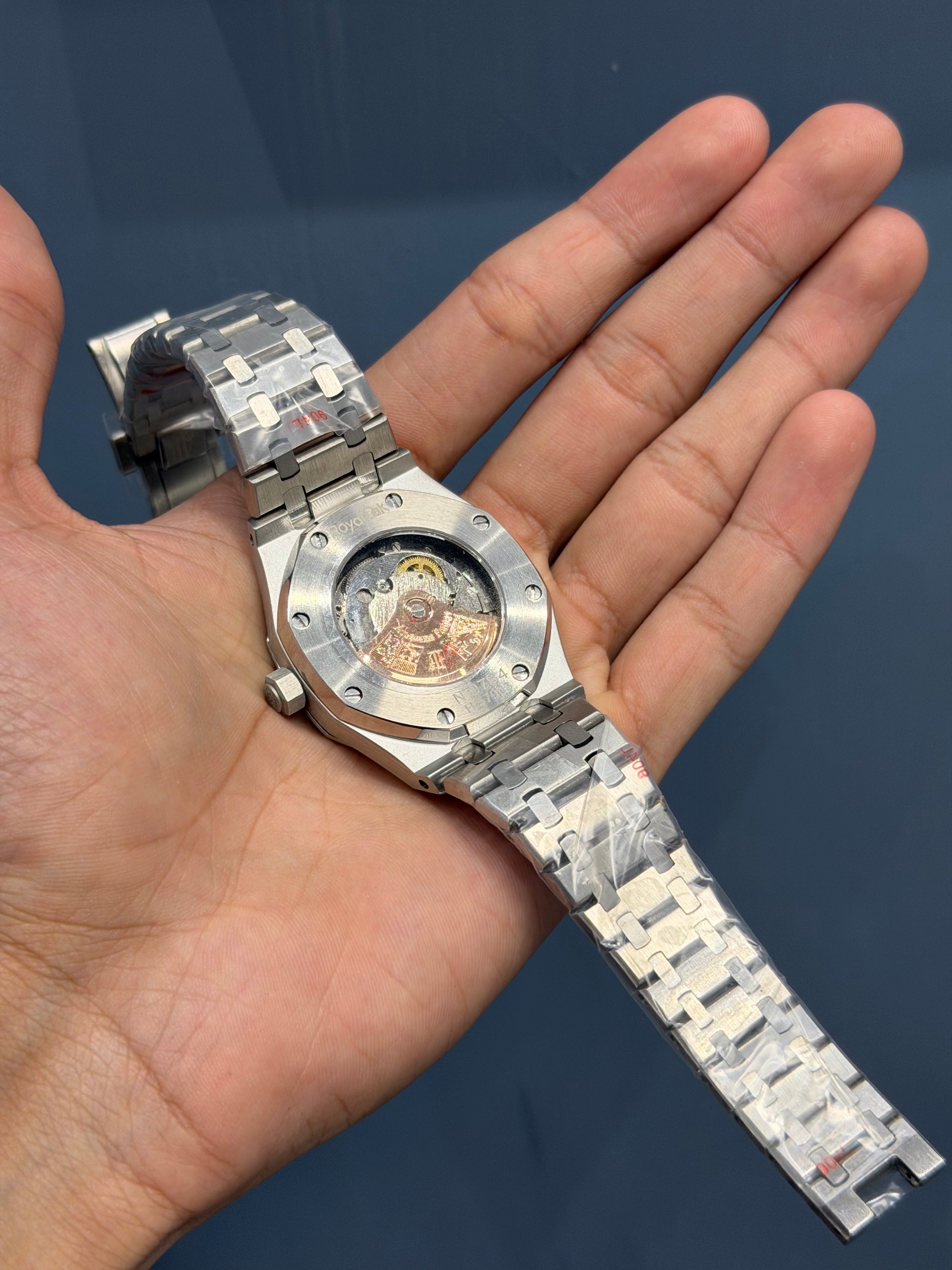 NEW COLLECTION SILVER WITH RED DIAL CHAIN WATCH FOR MEN