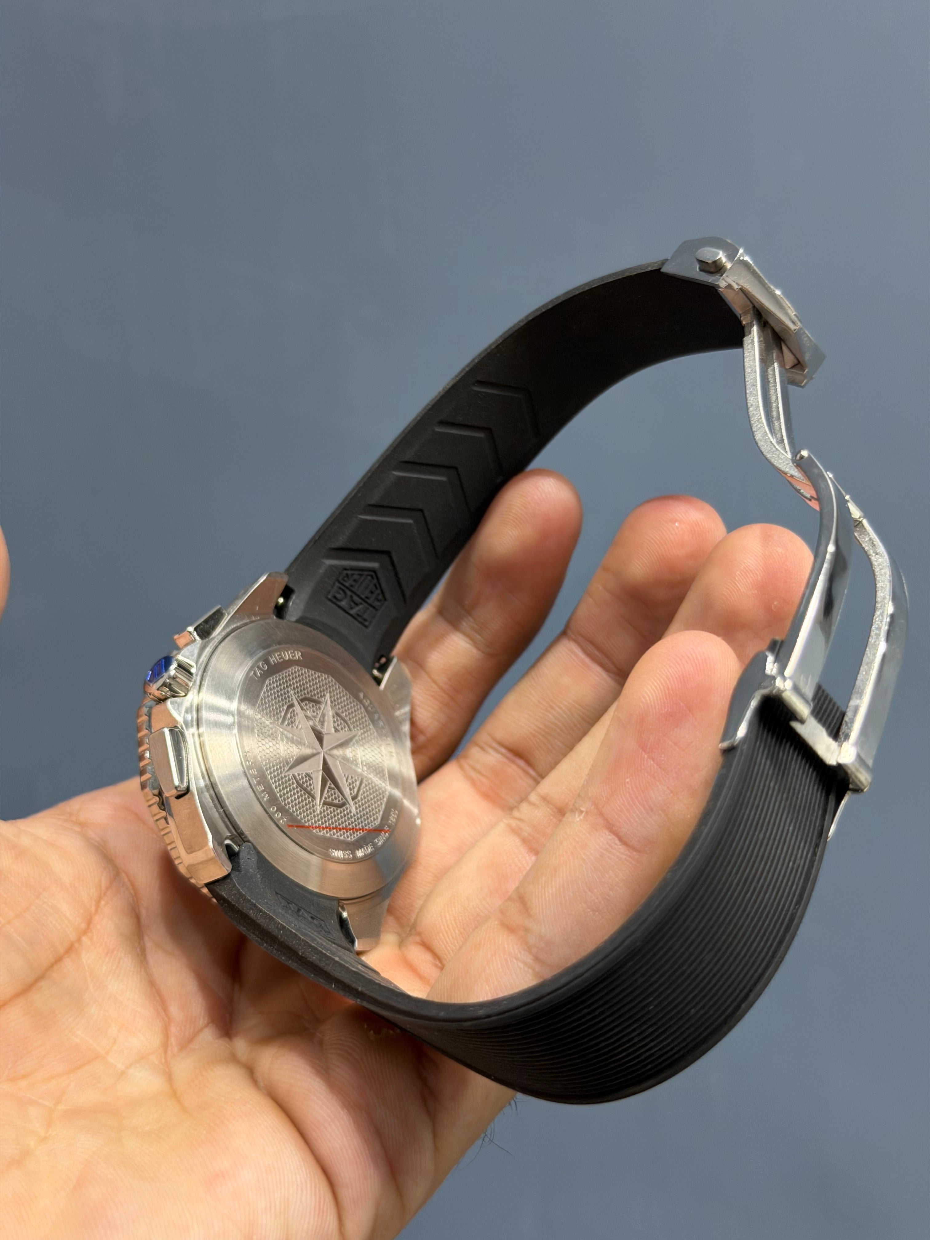 NEW COLLECTION CHRONOGRAPH SILVER WITH WHITE DIAL & BLACK SILICONE STRAP WATCH