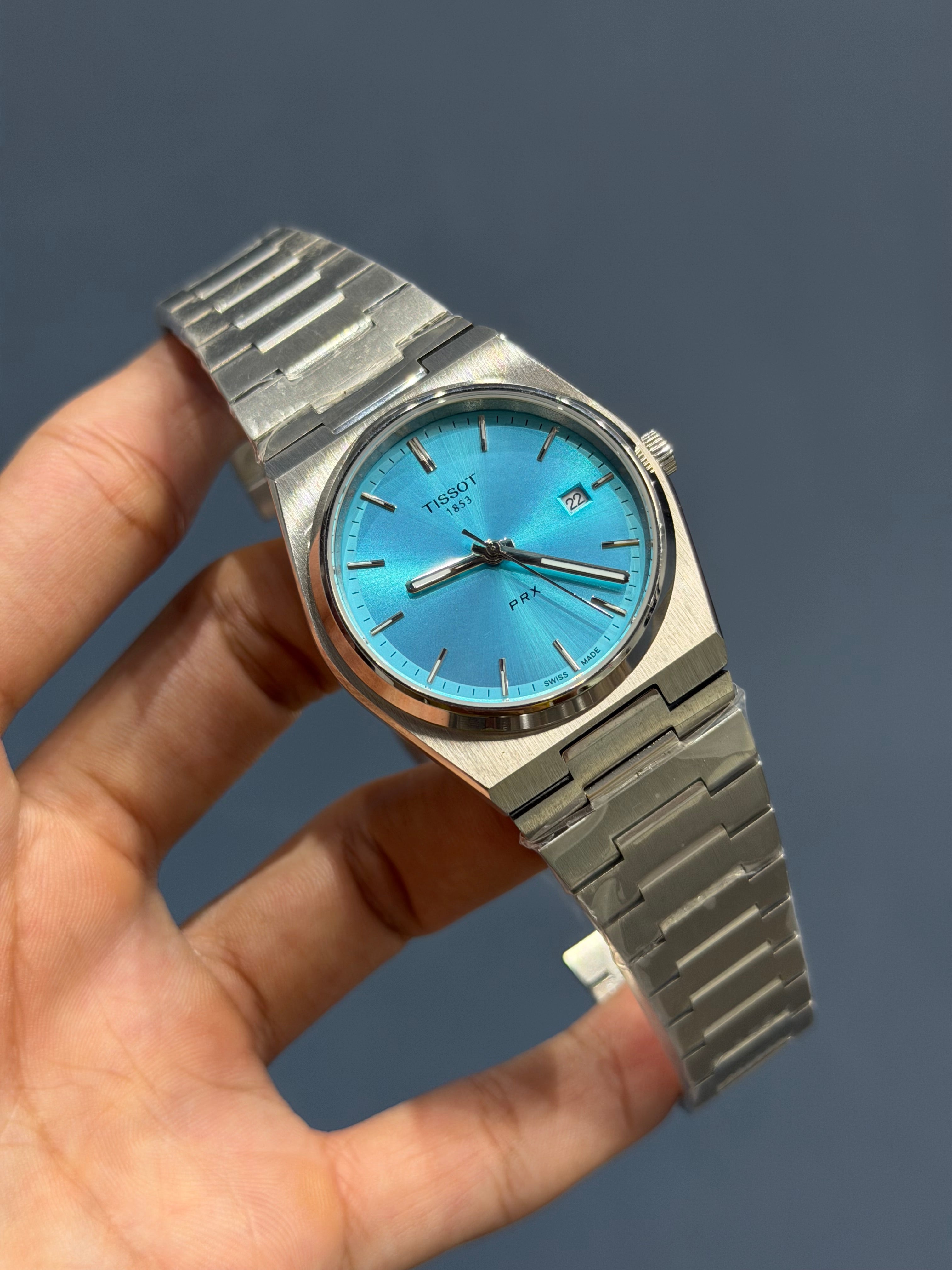 NEW COLLECTION SILVER WITH TIFFANY PLAIN DIAL STAINLESS STEEL AUTOMATIC WATCH