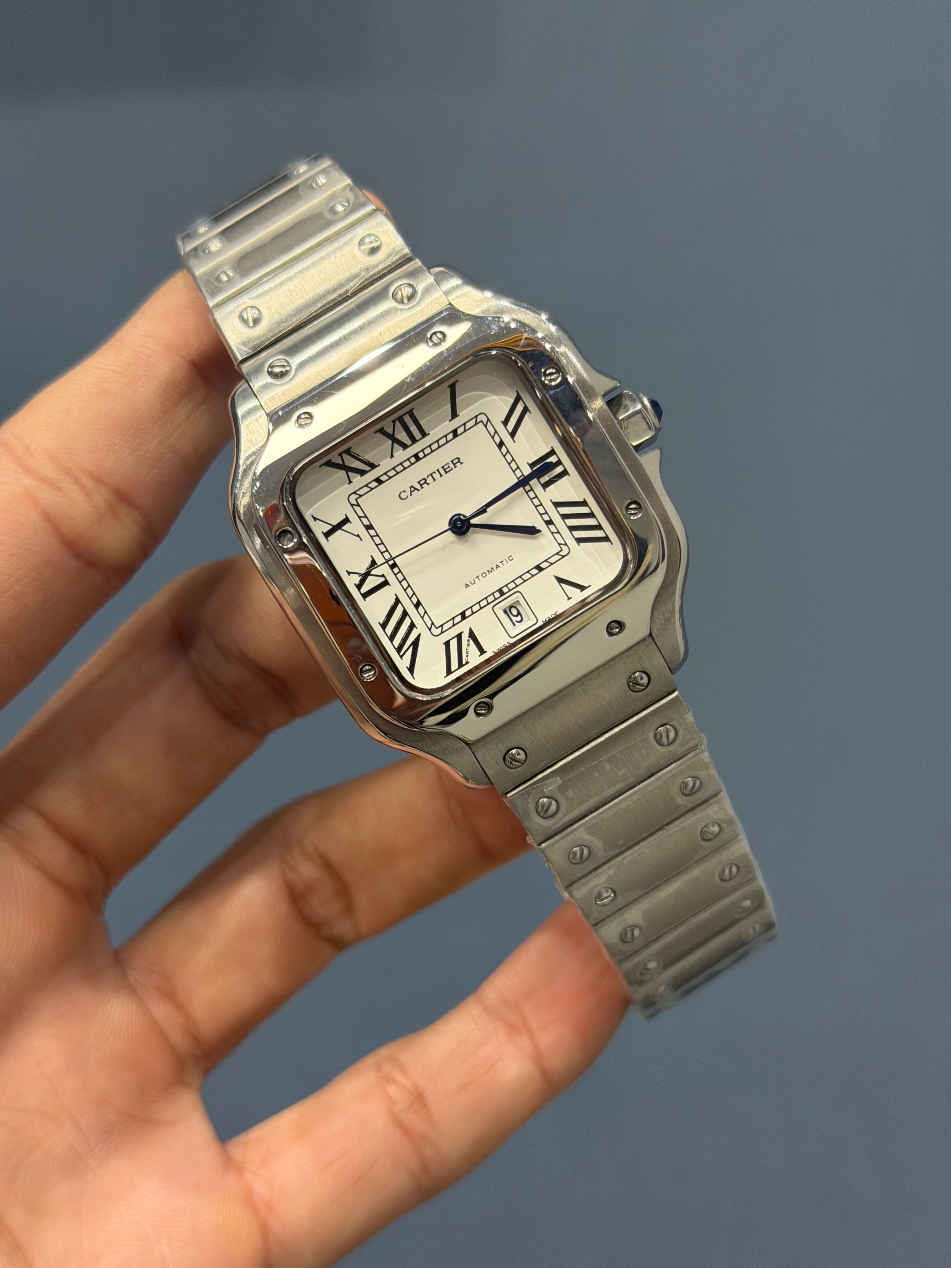 NEW COLLECTION SILVER WITH WHITE DIAL AUTOMATIC WATCH