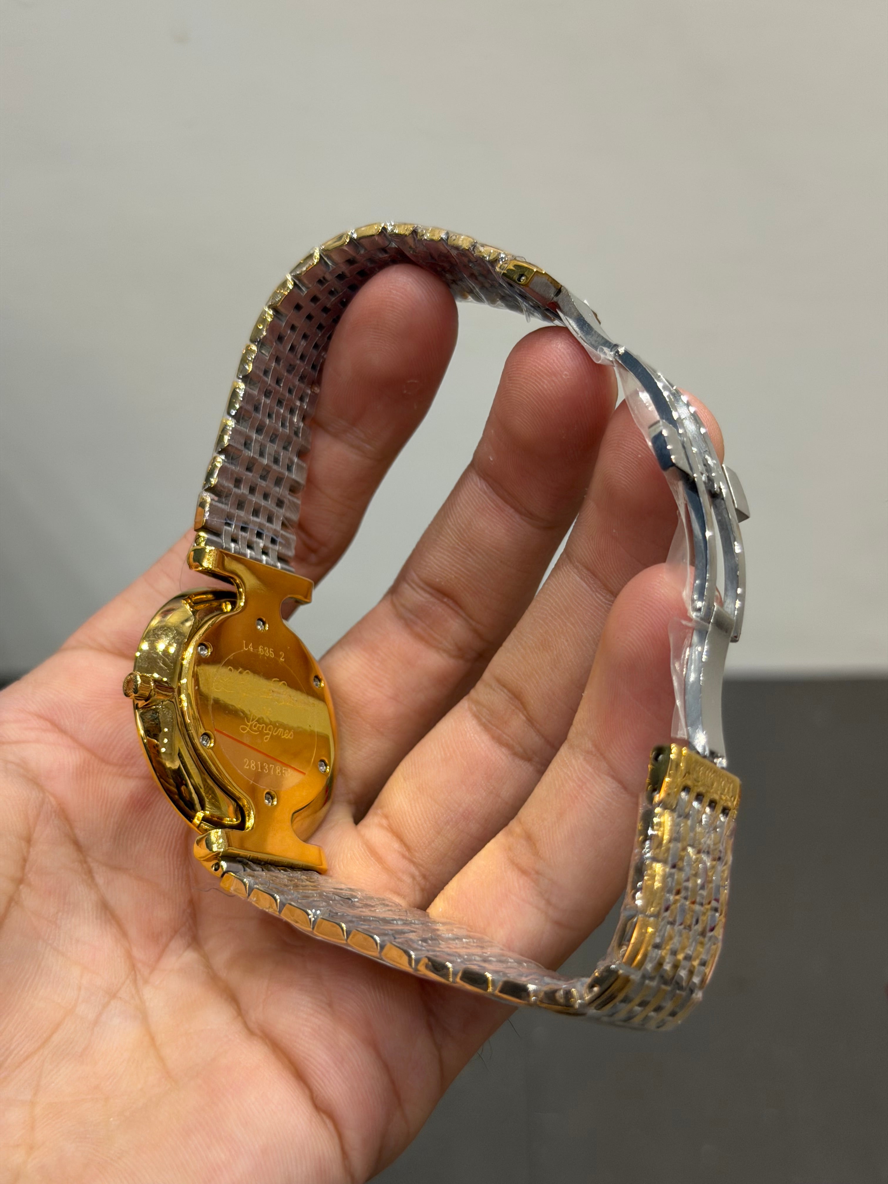 NEW COLLECTION TWO TONE YELLOW GOLD WITH YELLOW DIAL CHAIN WATCH
