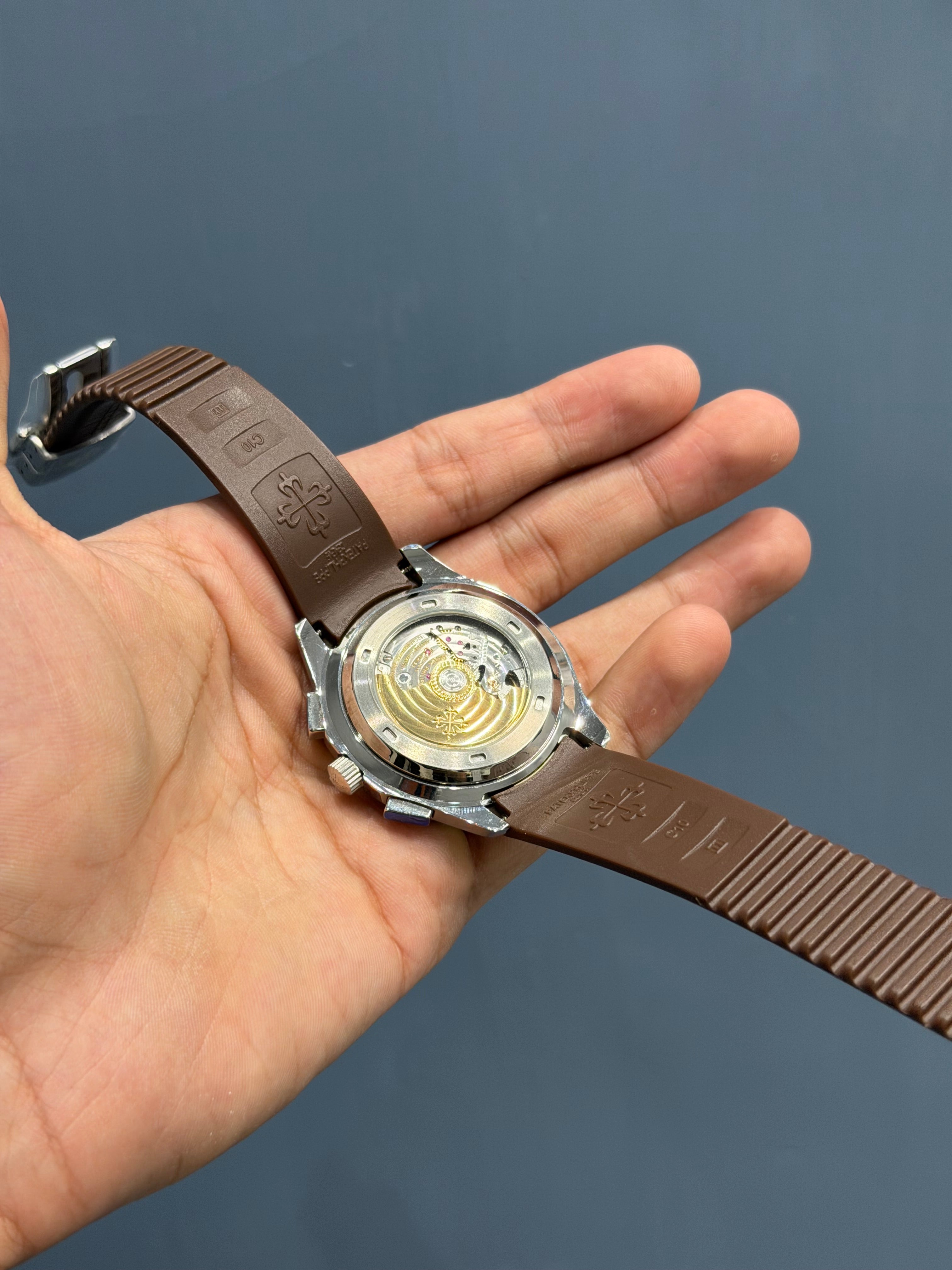 NEW COLLECTION SİLVER CASE WITH BROWN DIAL AND STRAP AUTOMATIC WATCH