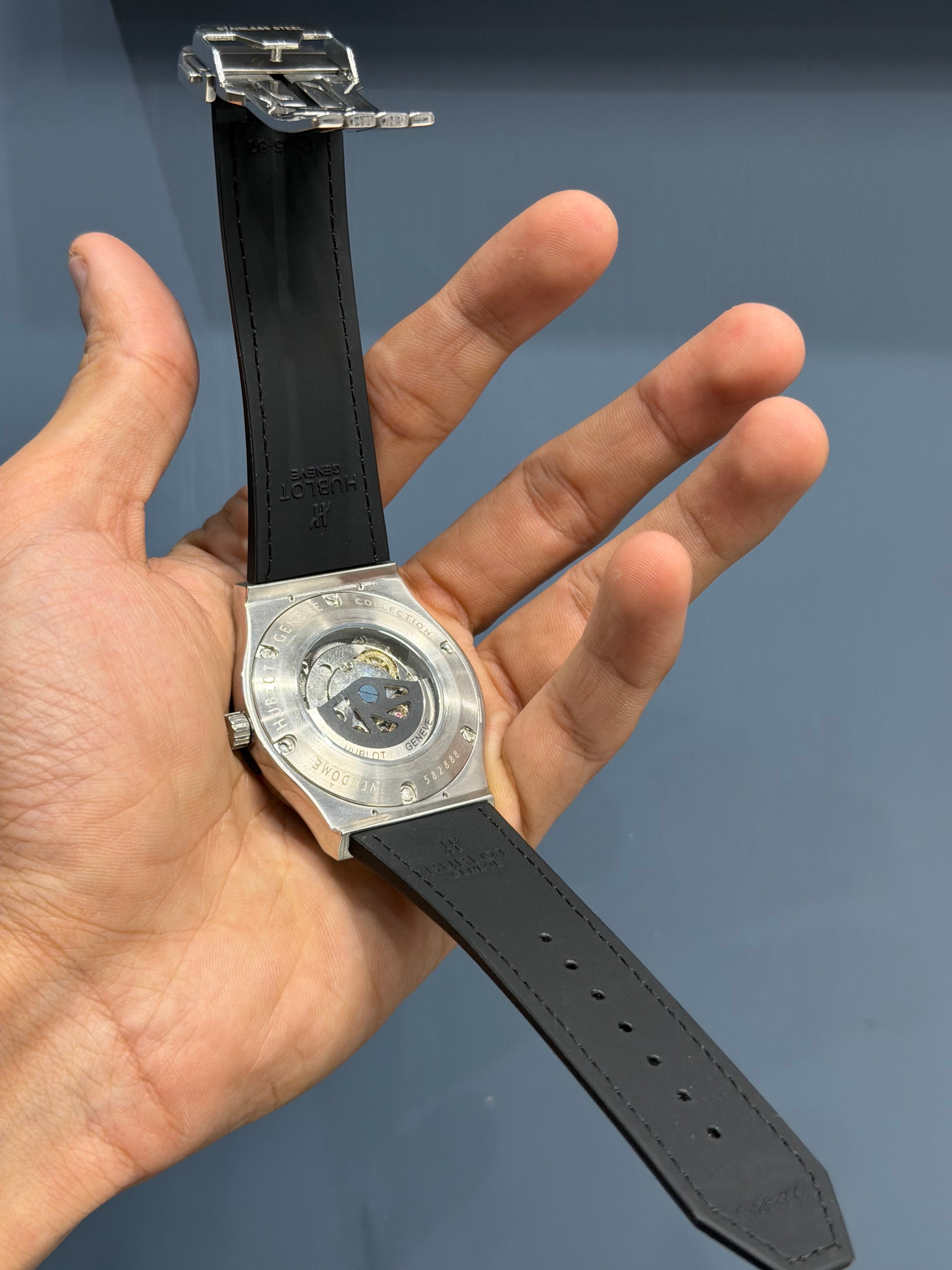 NEW COLLECTION BLACK CASE WITH BLACK DIAL & PVC STRAP