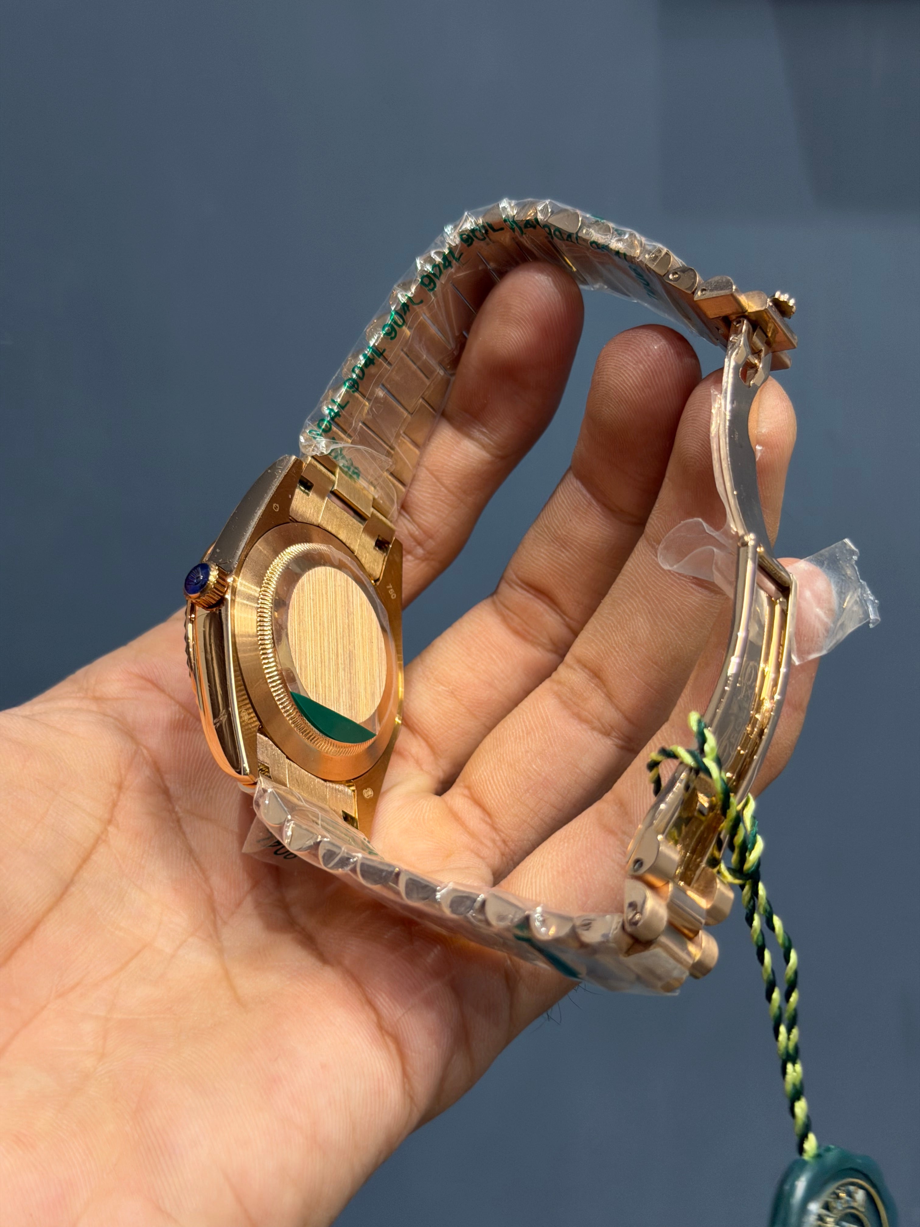 NEW COLLECTION 40MM ROSE GOLD WITH PEACH DIAL ROMAN FIGURE YZ MADE