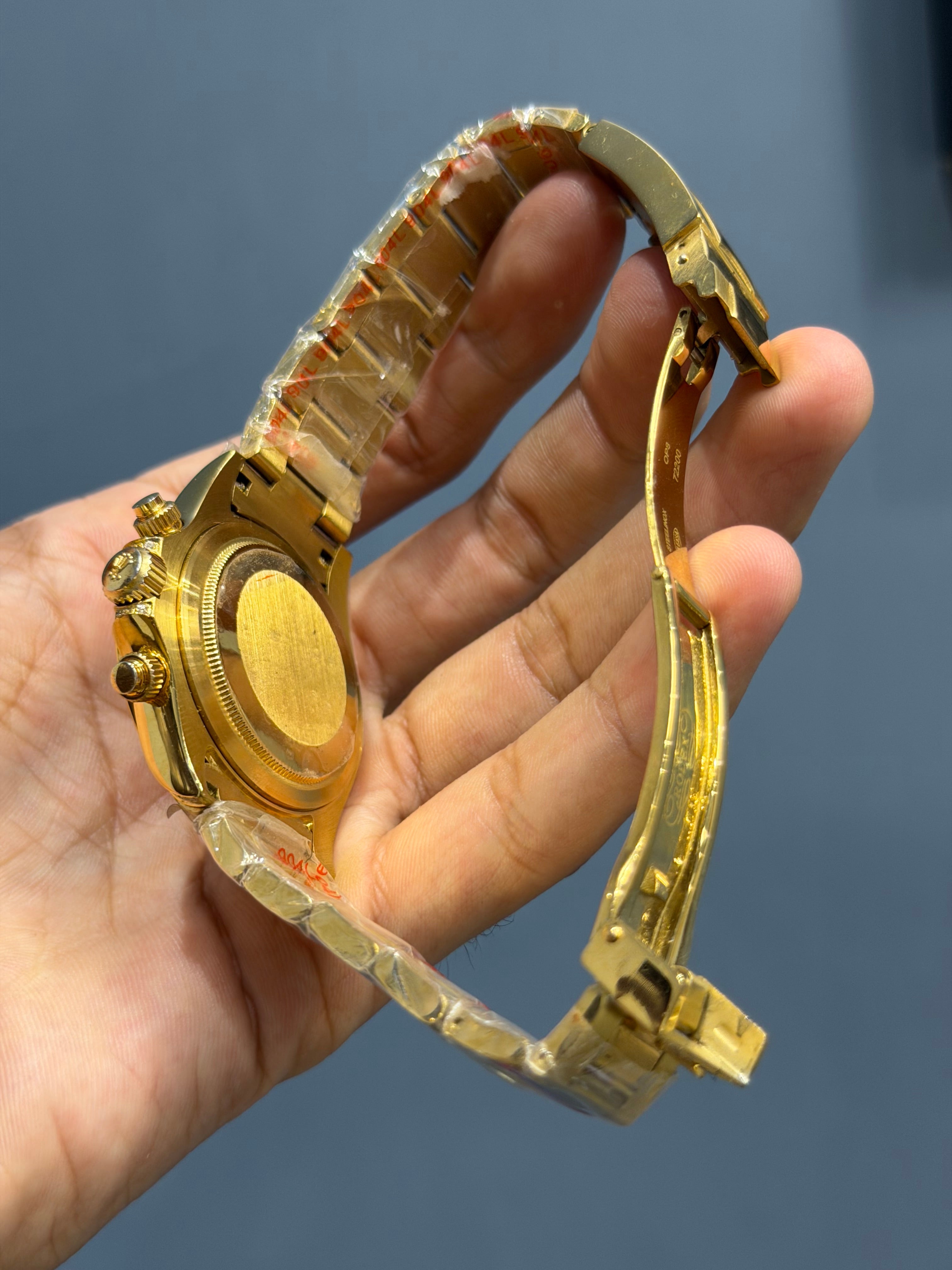 NEW COLLECTION CHRONOGRAPH 40 RAINBOW EDITION YELLOW GOLD WITH BLACK DIAL ZR FACTORY
