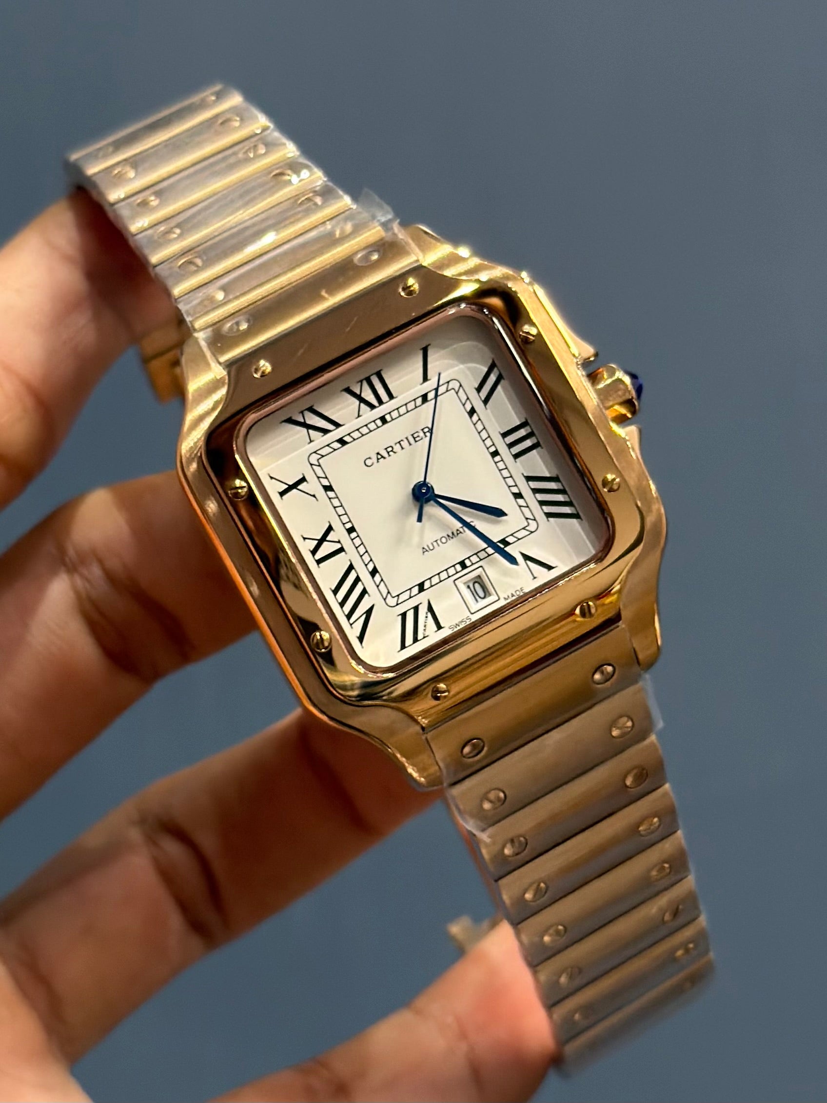 NEW COLLECTION ROSE GOLD WITH WHITE DIAL AUTOMATIC WATCH