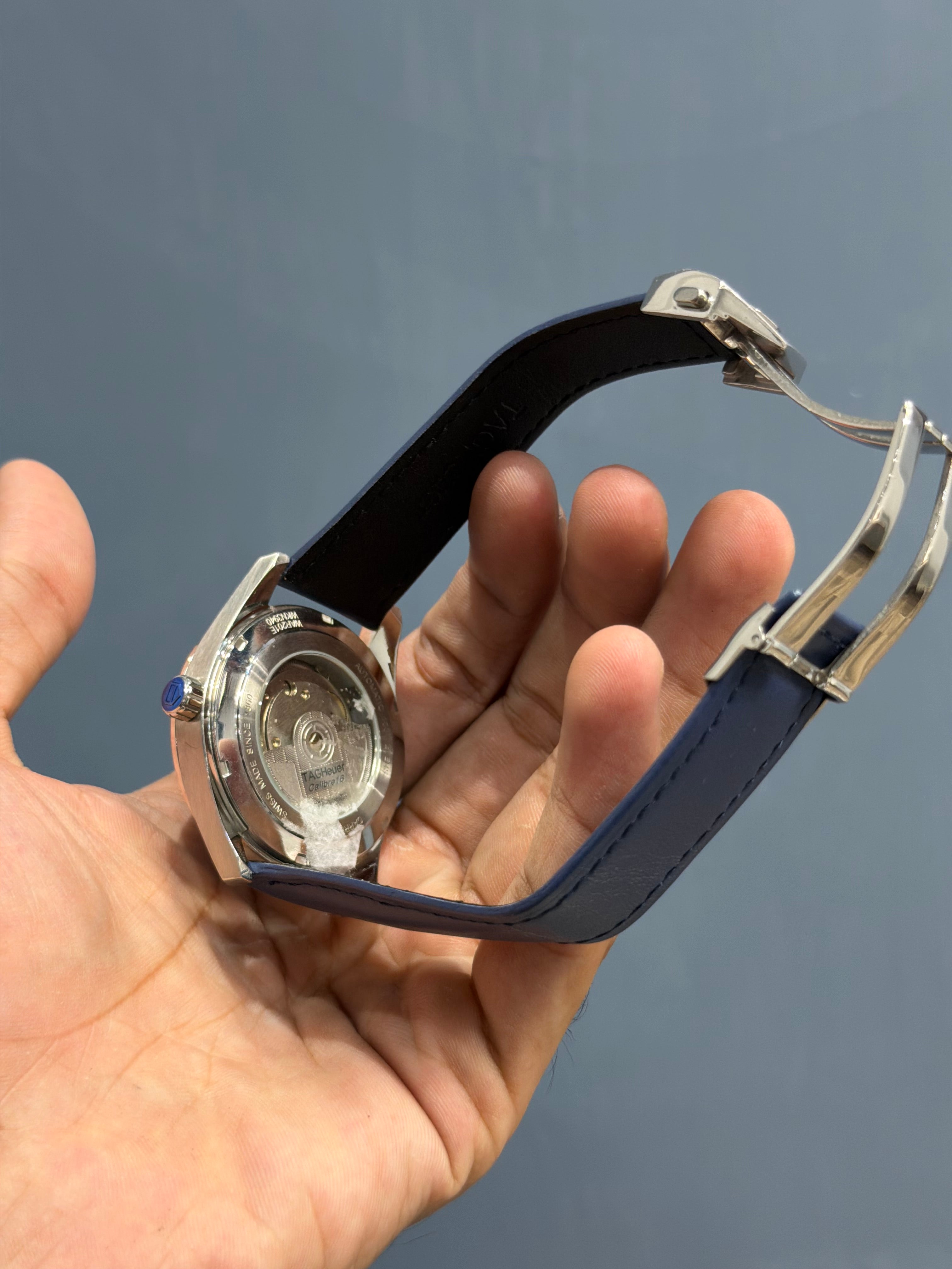 NEW COLLECTION SILVER WITH BLUE DIAL AUTOMATIC WATCH