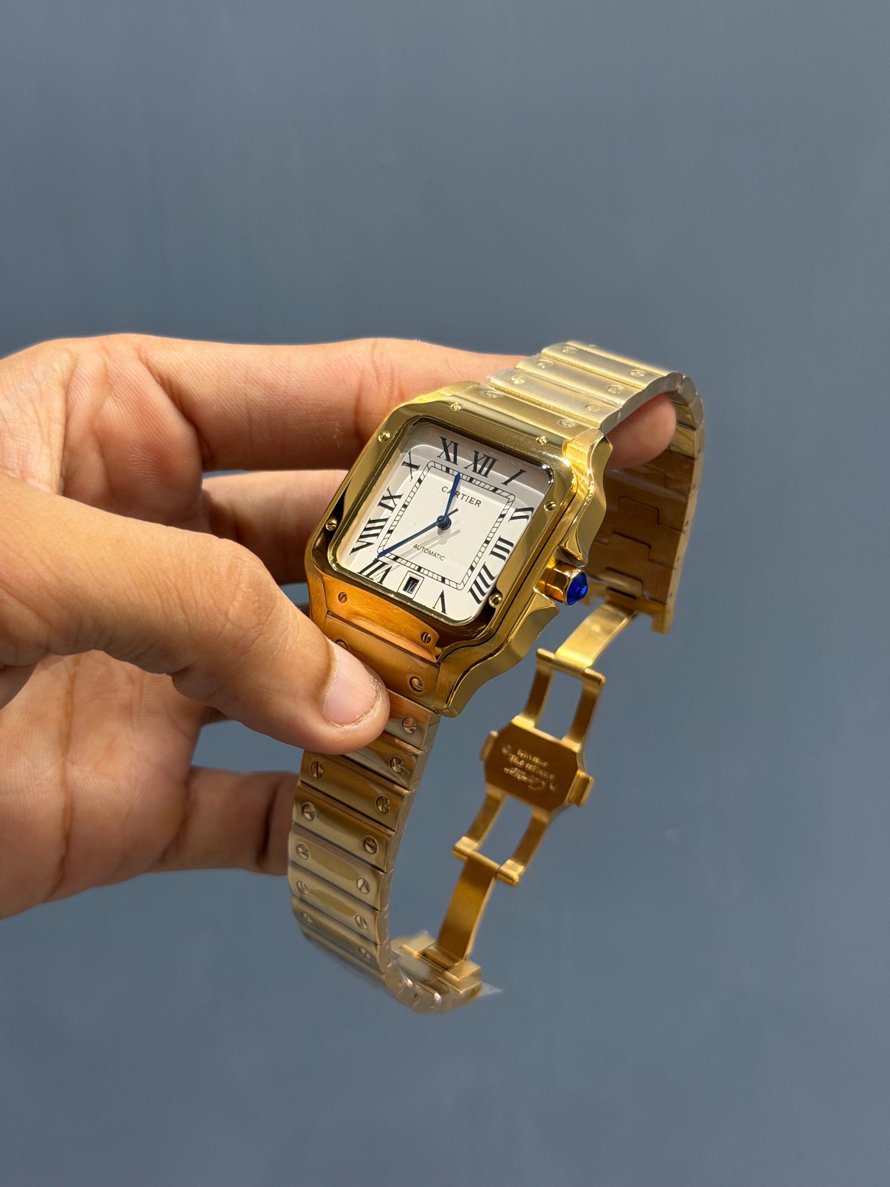 NEW COLLECTION GOLD WITH WHITE DIAL AUTOMATIC WATCH
