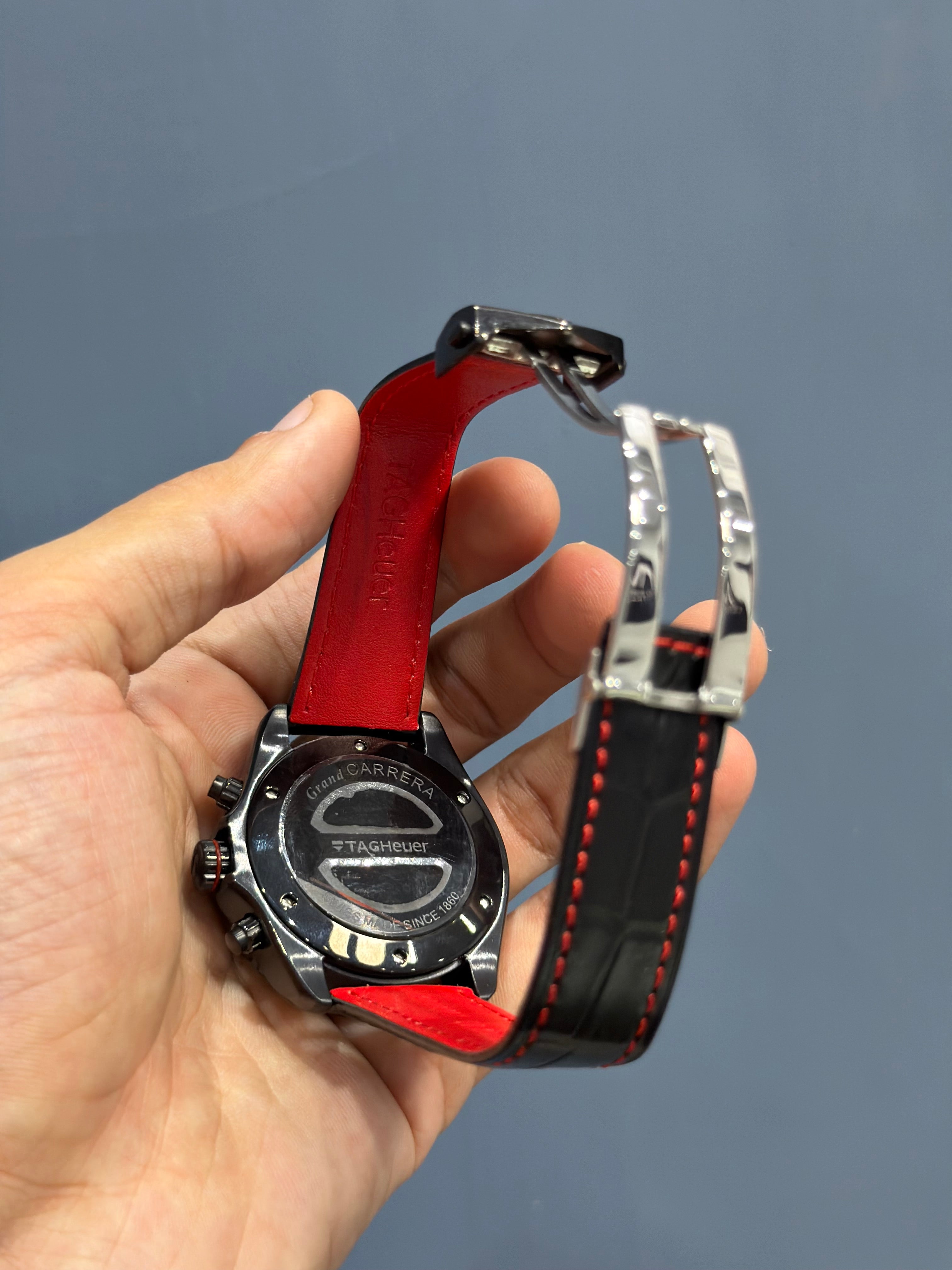 NEW COLLECTION CHRONOGRAPH CALIBRE 17 BLACK WITH BLACK DIAL MENS WATCH