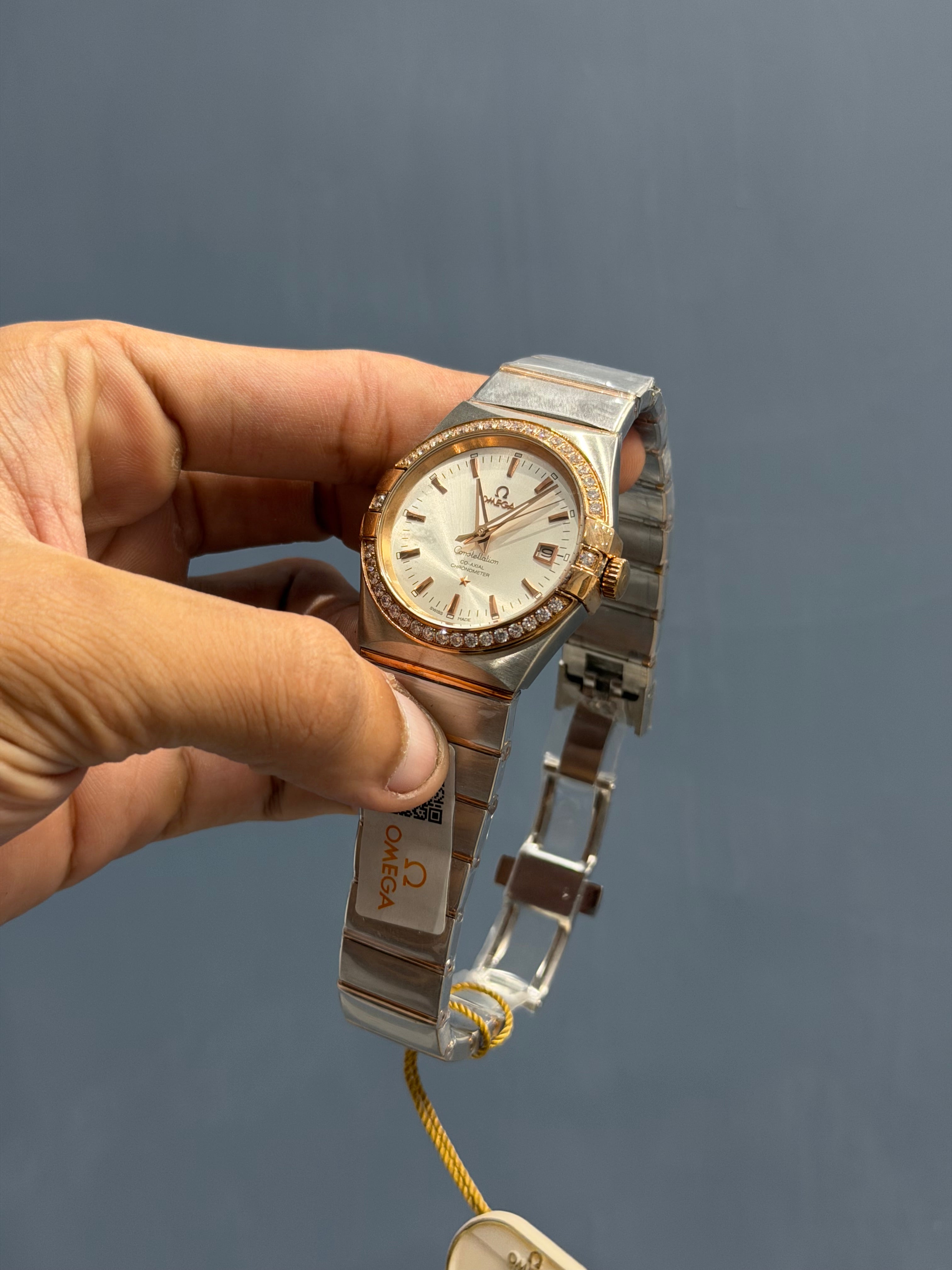 NEW COLLECTION TWO TONE ROSE GOLD WITH WHITE DIAL WATCH FOR MEN