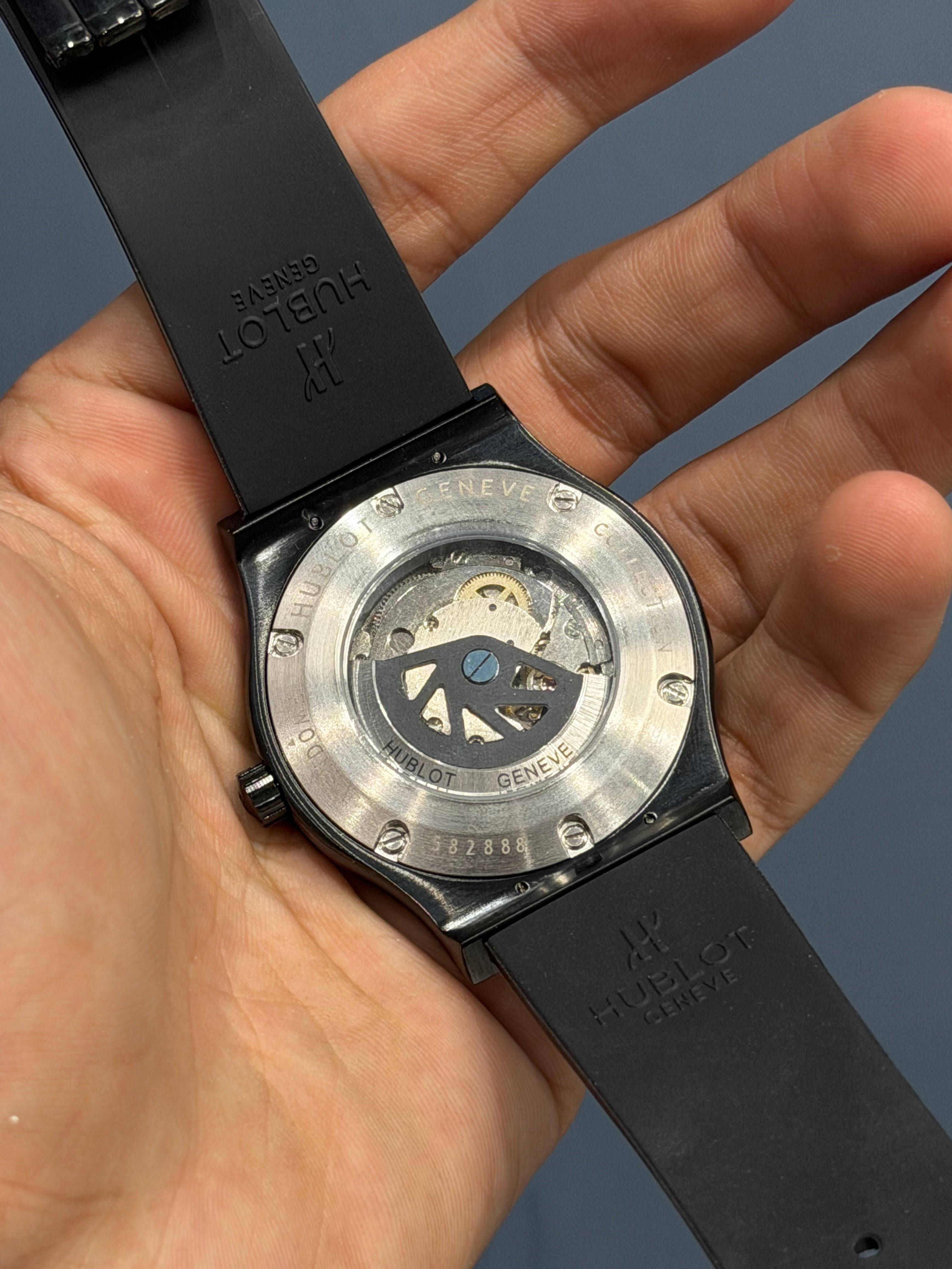 NEW COLLECTION BLACK CASE WITH BLUE DIAL & PVC STRAP