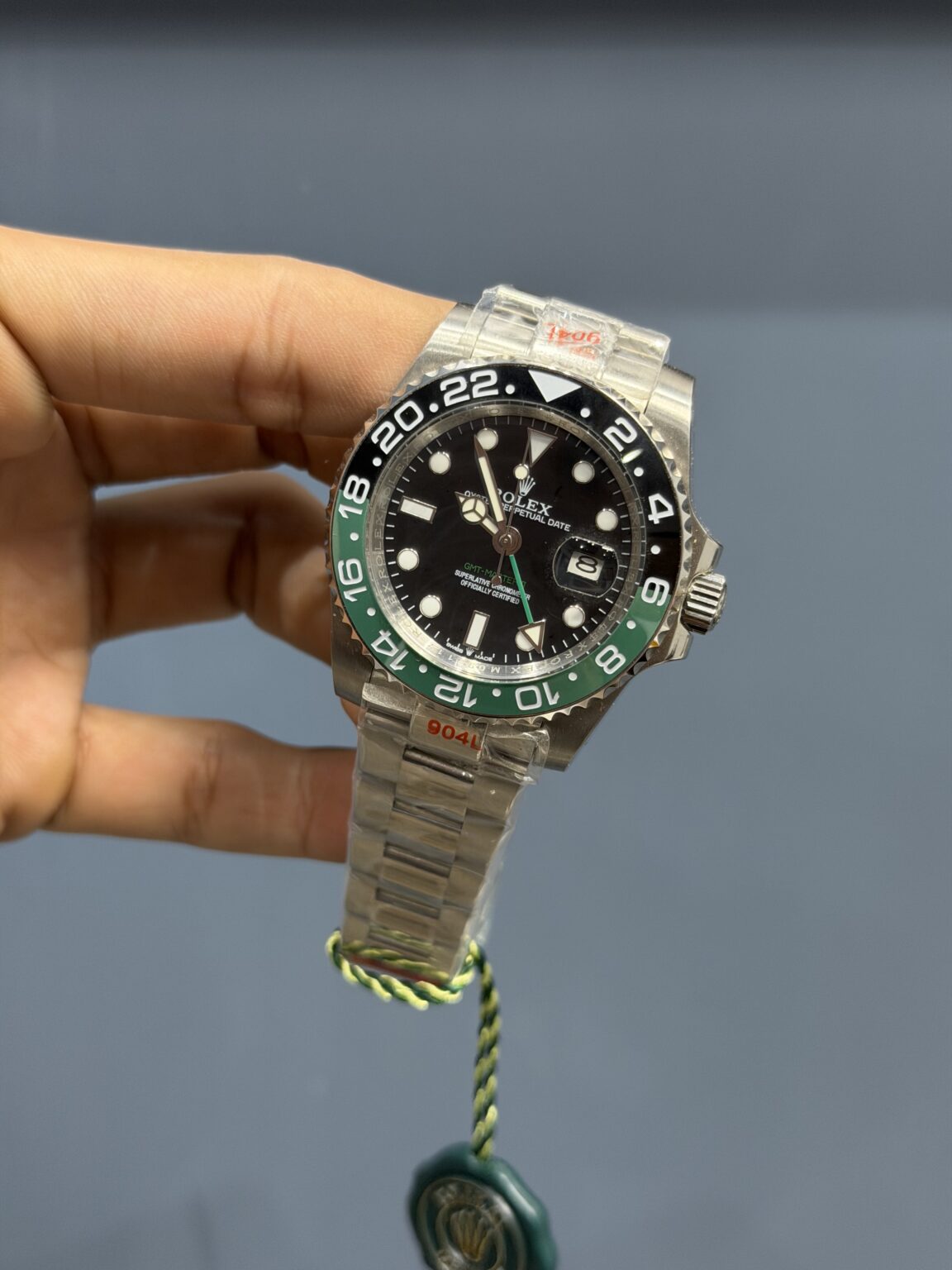 NEW COLLECTION 40 SILVER WITH BLACK DIAL & SPRITE BEZEL AUTOMATIC WATCH ZR FACTORY