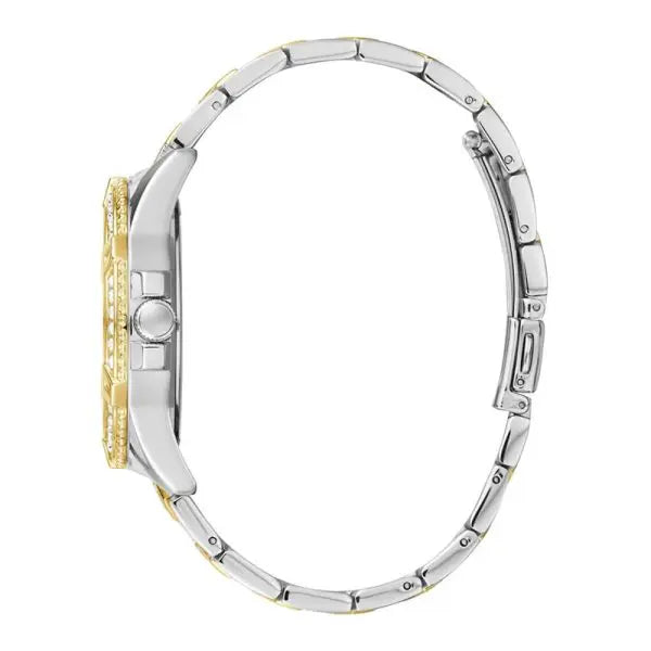 Guess Women’s Quartz Two Tone Stainless Steel Gold Dial 40mm Watch W1156L5