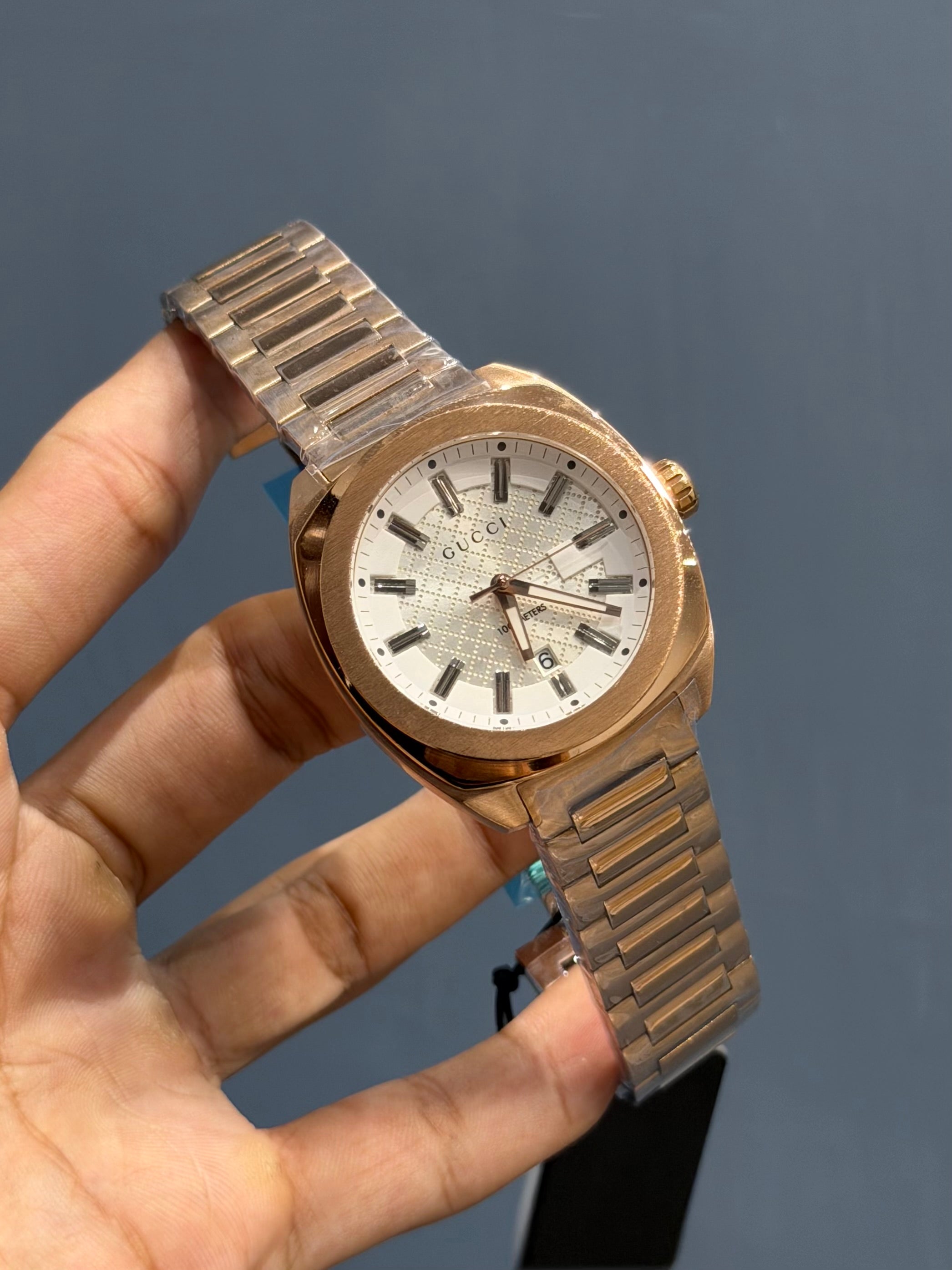 NEW COLLECTION ROSE WITH WHITE DIAL CHAIN WATCH