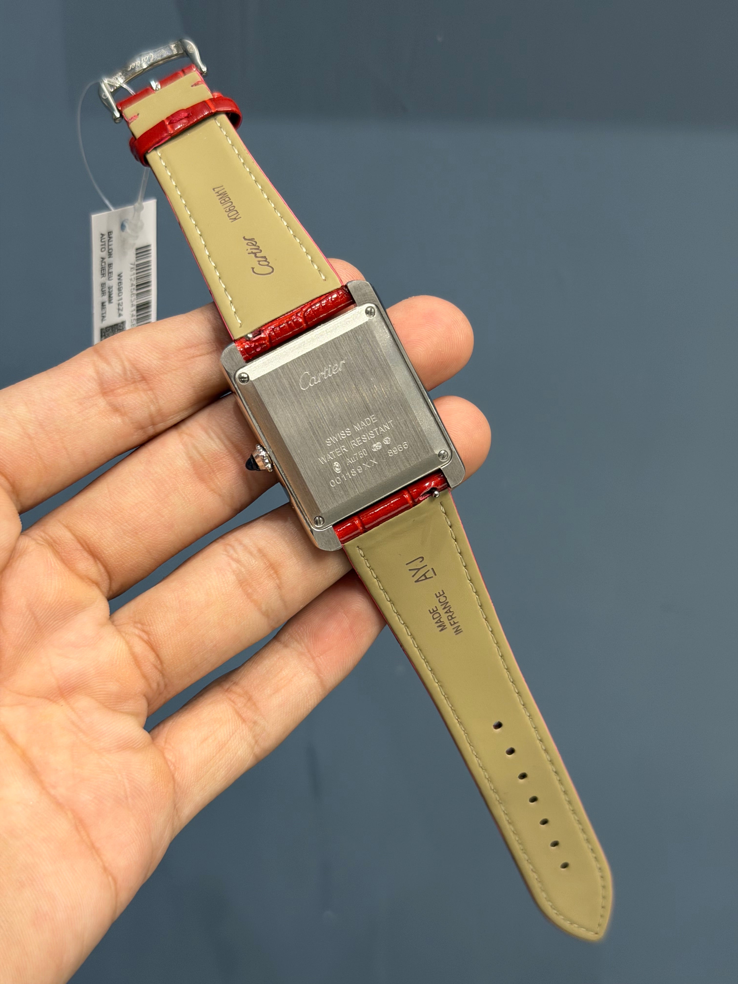 NEW COLLECTION SILVER CASE WITH MAROON DIAL & MAROON LEATHER STRAP WATCH