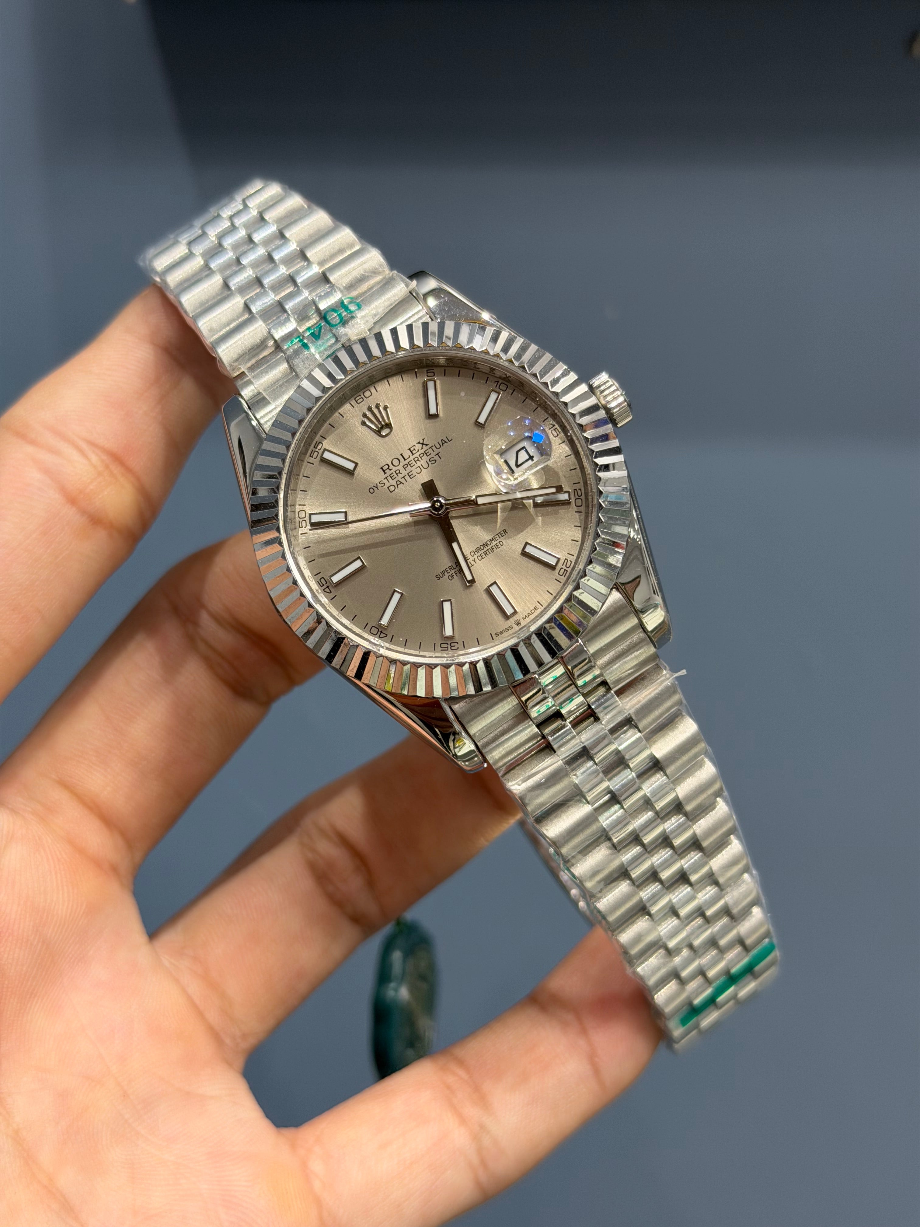 NEW COLLECTION 40 SILVER WITH GREY DIAL AUTOMATIC WATCH YZ MADE