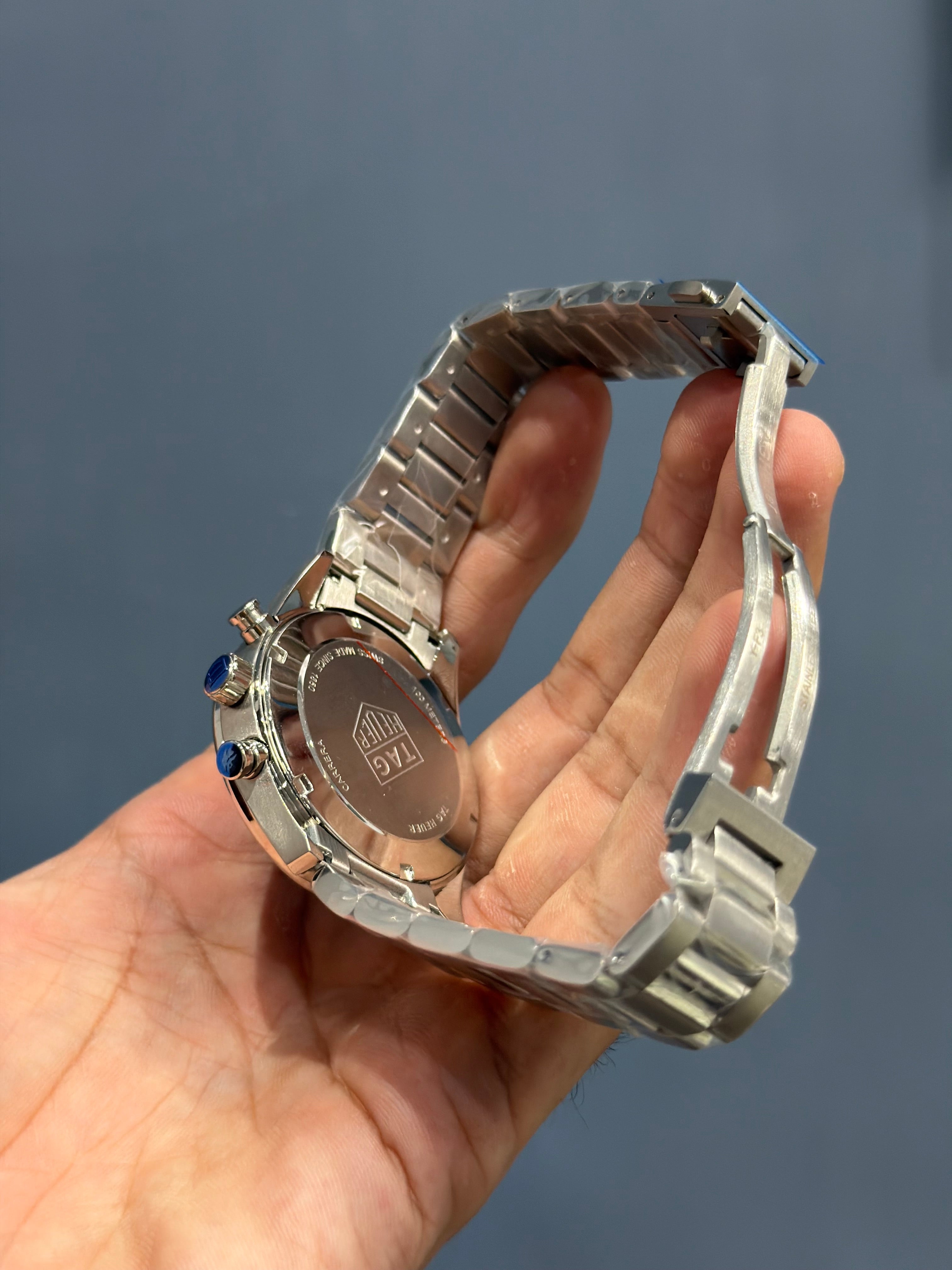 NEW COLLECTION CHRONOGRAPH HORSE EDITION SILVER WITH GREEN DIAL MENS WATCH