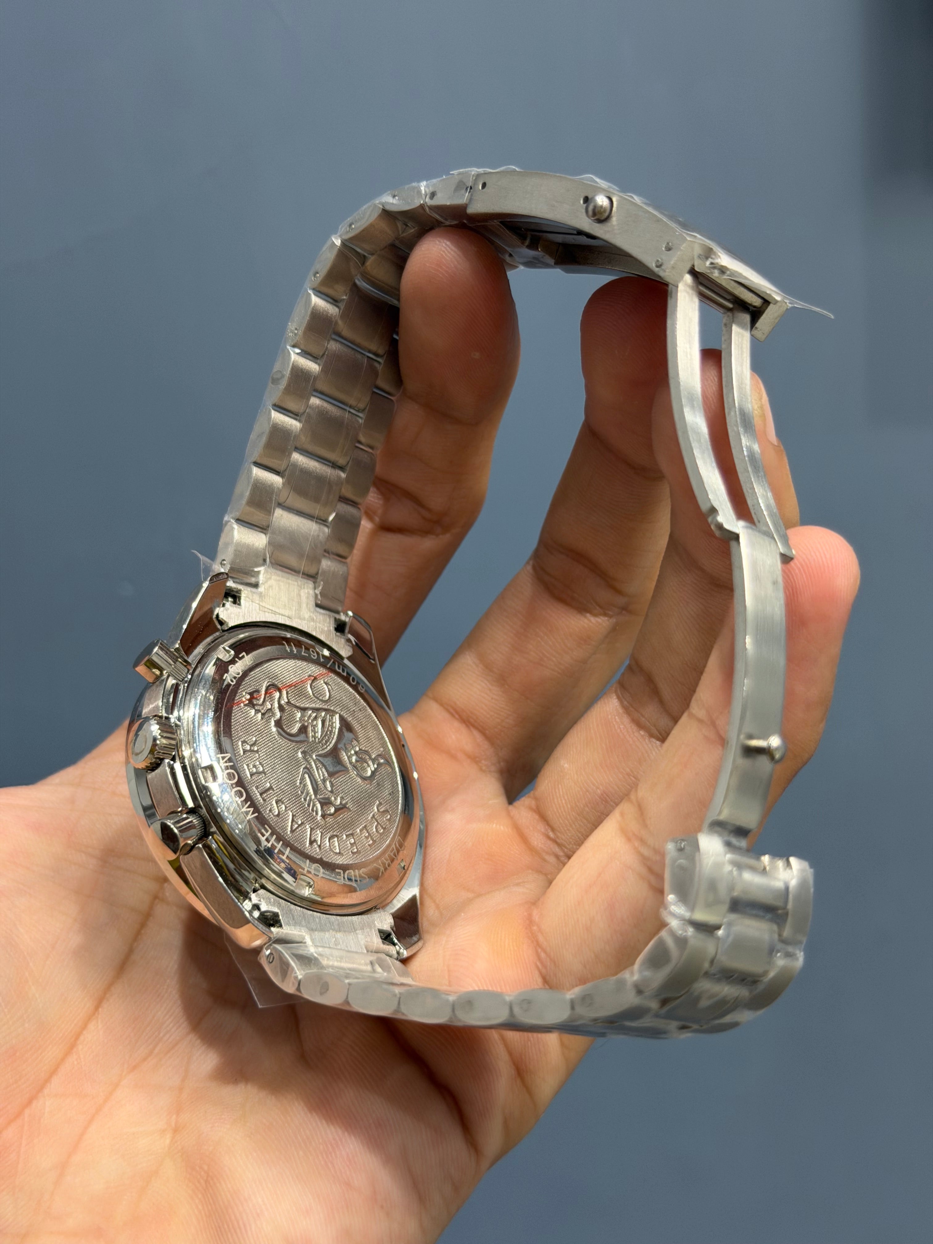NEW COLLECTION CHRONOGRAPH SILVER WITH WHITE DIAL CHAIN WATCH