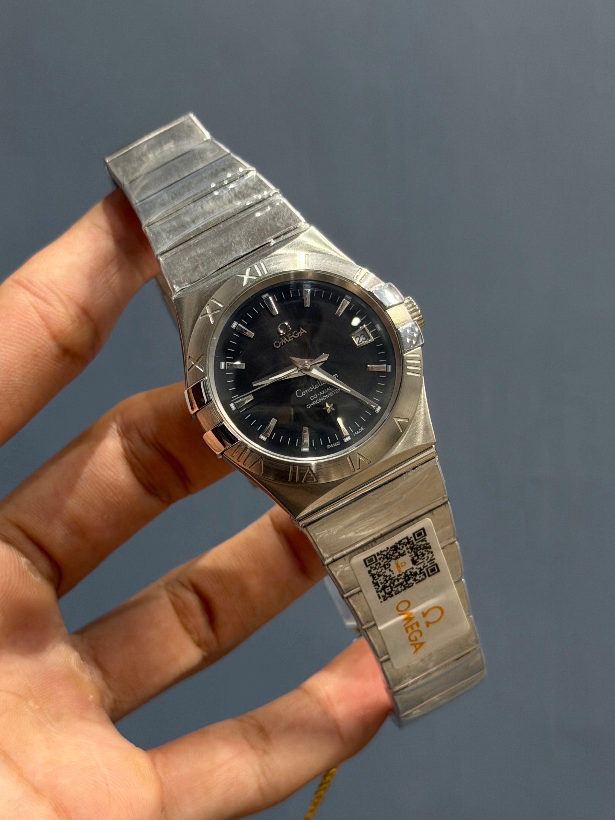 NEW COLLECTION SILVER WITH BLACK DIAL WATCH FOR MEN