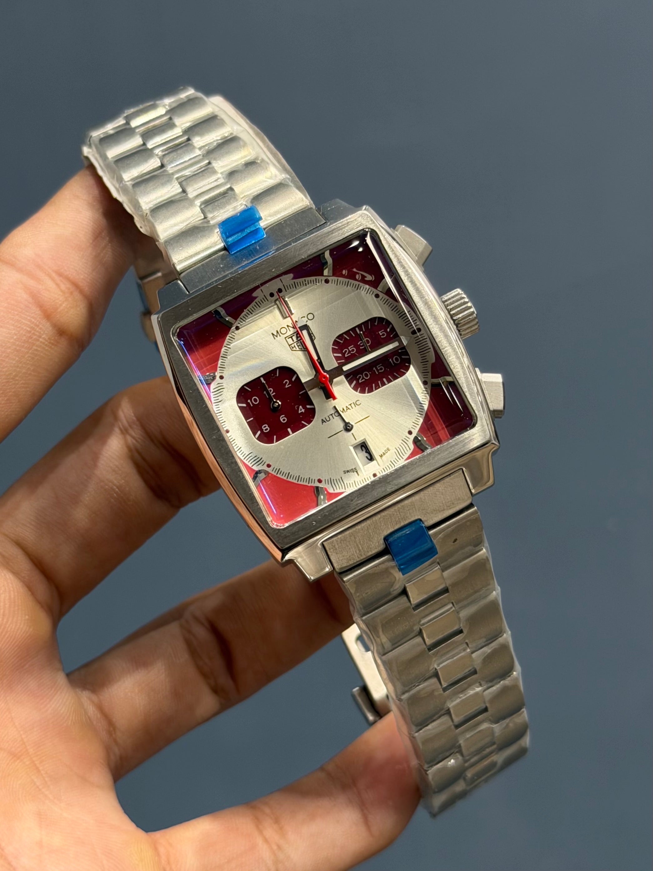 NEW COLLECTION CALIBRE CHRONOGRAPH SILVER STAINLESS STEEL WITH WHITE DIAL