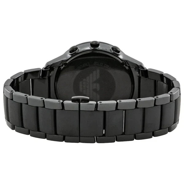 Emporio Armani Men’s Chronograph Quartz Stainless Steel Black Dial 47mm Watch AR1451