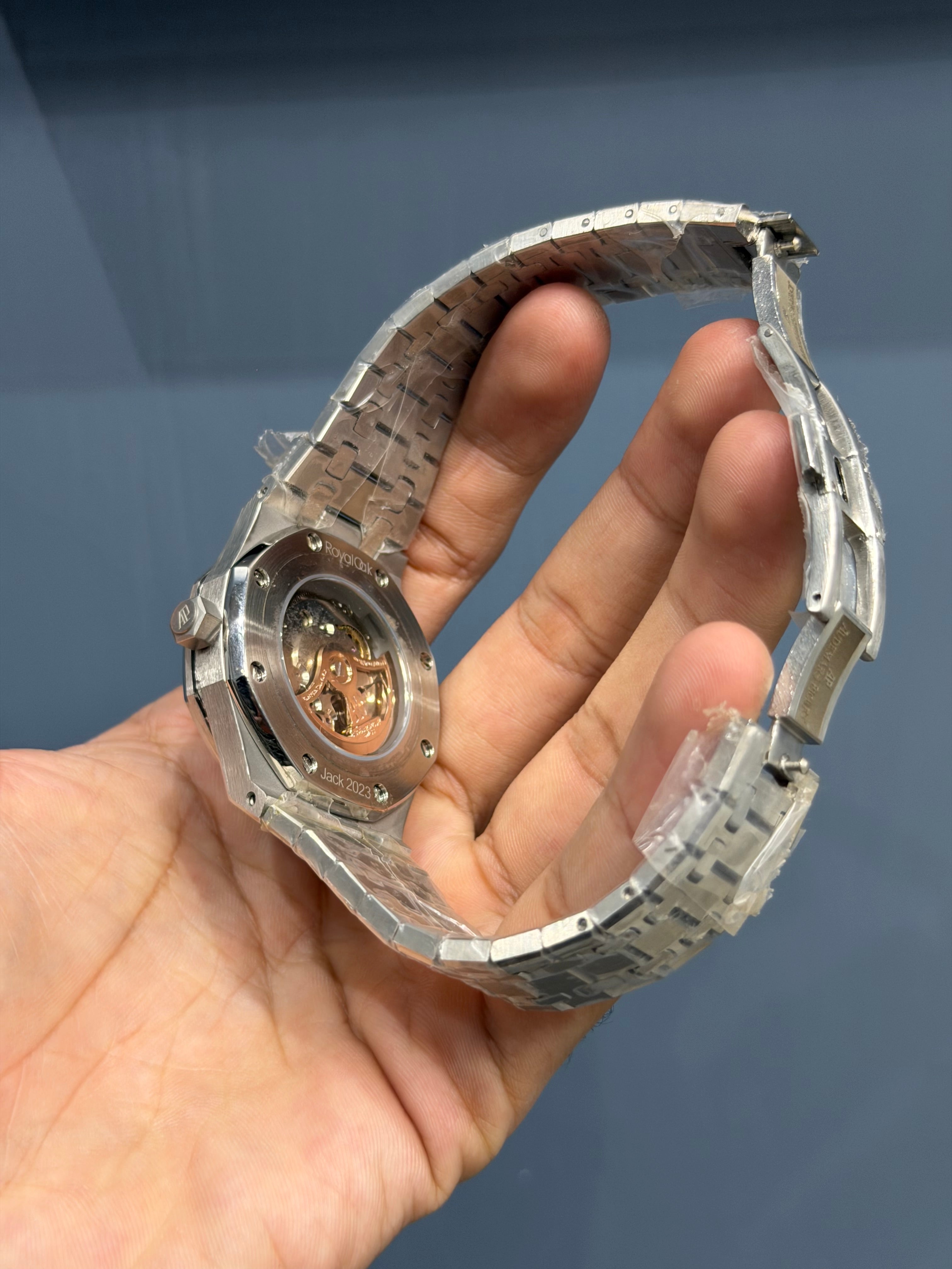 NEW COLLECTION SILVER WITH GREY DIAL CHAIN WATCH FOR MEN