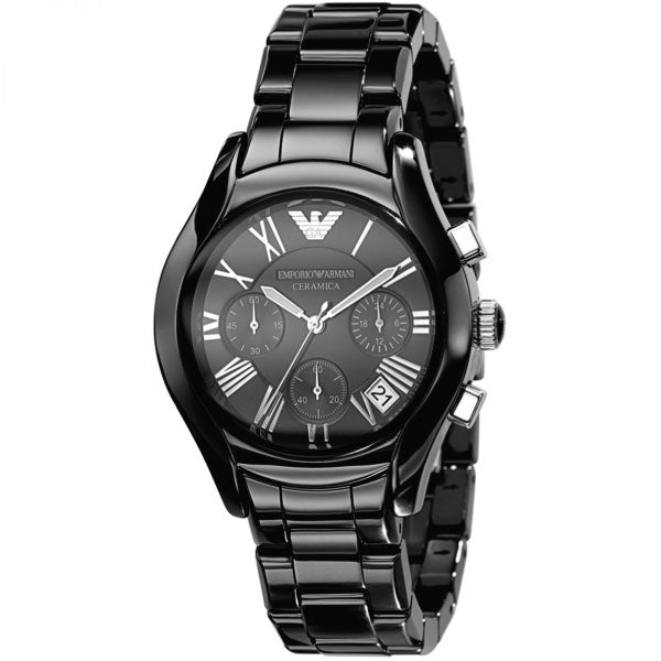 Emporio Armani Women’s Quartz Ceramic Black Dial 38mm Watch AR1401
