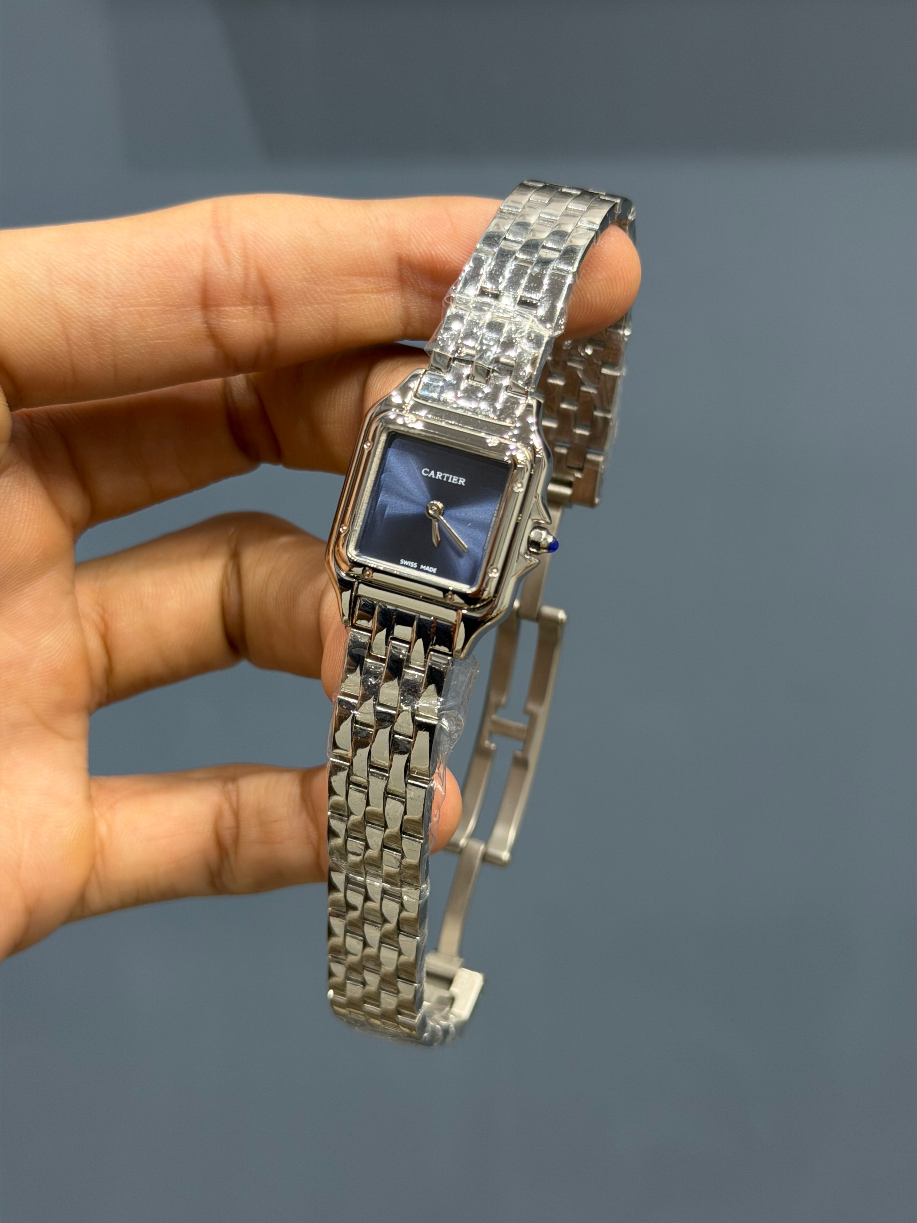 NEW COLLECTION SILVER CASE WITH BLUE DIAL LADIES WATCH