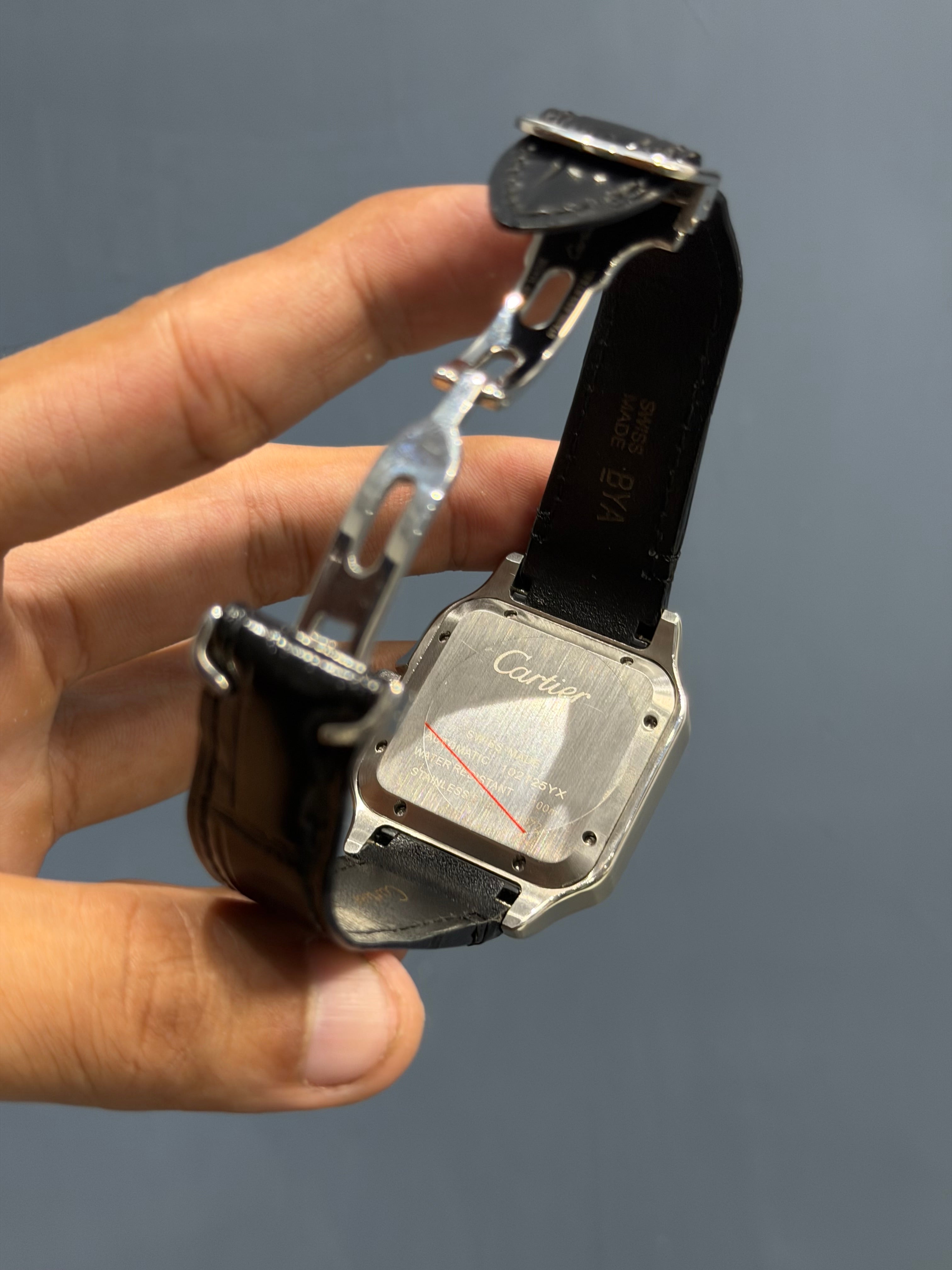 NEW COLLECTION SILVER CASE WITH WHITE DIAL & BLACK LEATHER STRAP