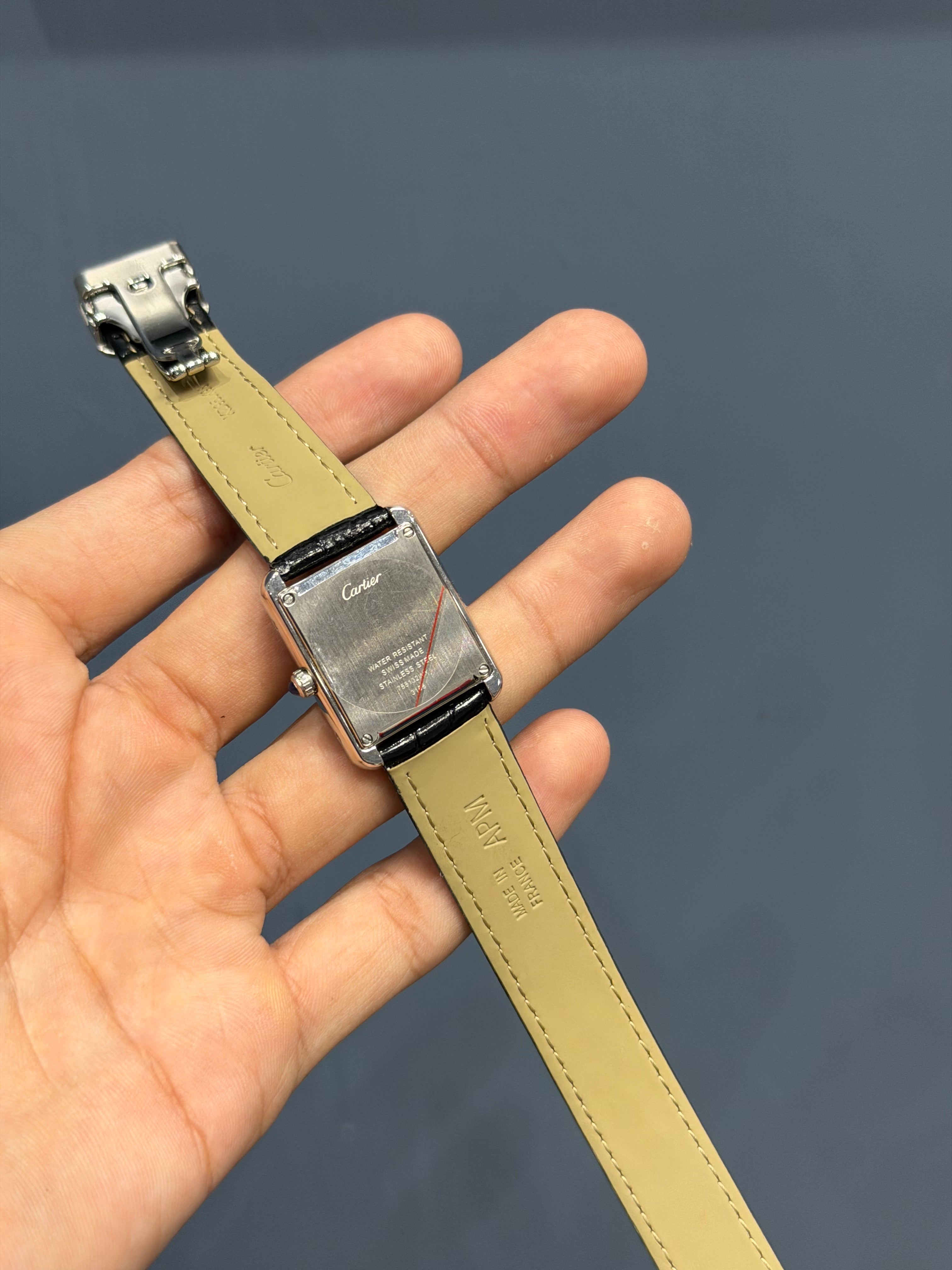 NEW COLLECTION SILVER CASE WITH WHITE DIAL & BLACK LEATHER STRAP WATCH