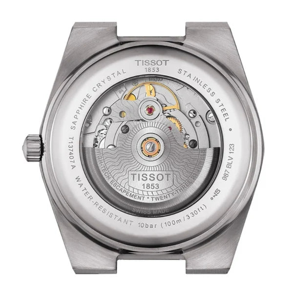 Tissot PRX Powermatic 80 Silver Stainless Steel Black Dial Automatic Watch for Men’s – T137.407.11.051.00