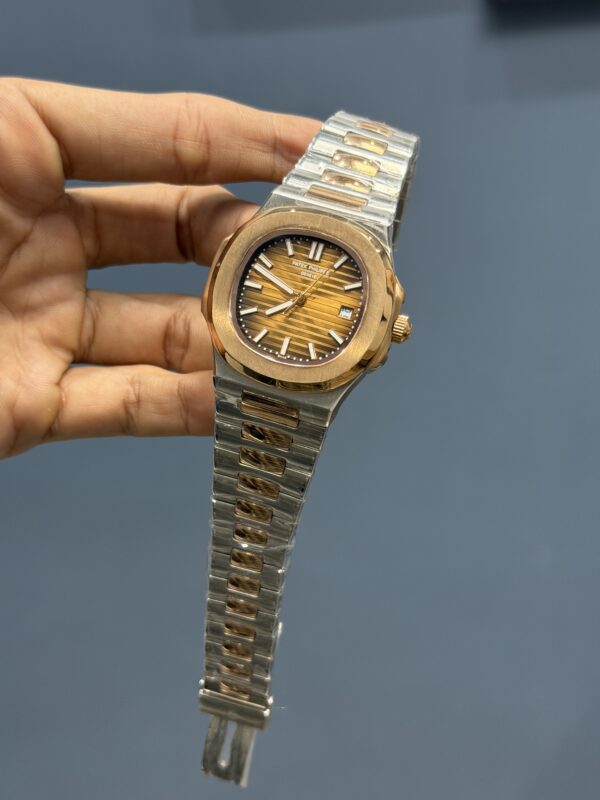 NEW COLLECTION ROSE TWO TONE WITH BROWN DIAL AUTOMATIC WATCH