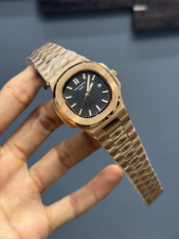NEW COLLECTION ROSE GOLD WITH BLACK DIAL AUTOMATIC WATCH