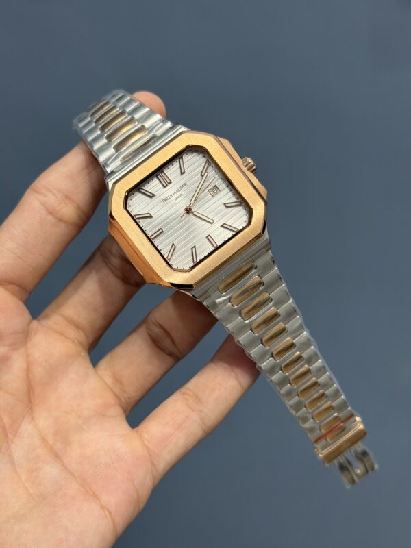 NEW COLLECTION ROSE TWO TONE WITH WHITE DIAL QUARTZ WATCH
