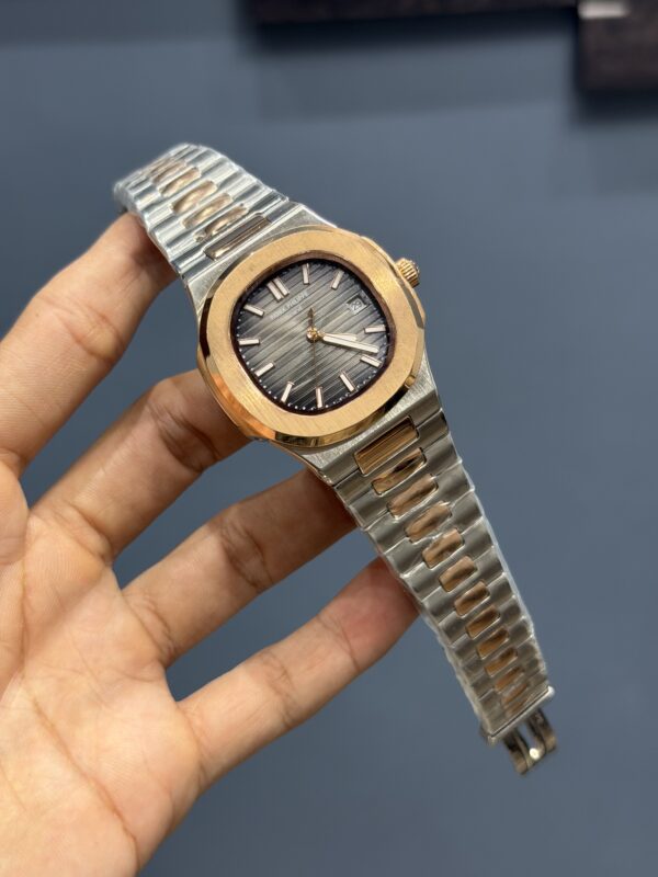 NEW COLLECTION ROSE TWO TONE WITH GREY DIAL AUTOMATIC WATCH