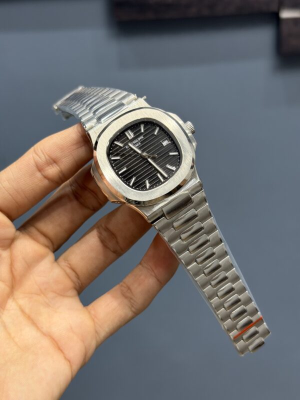 NEW COLLECTION SILVER WITH BLACK DIAL AUTOMATIC WATCH