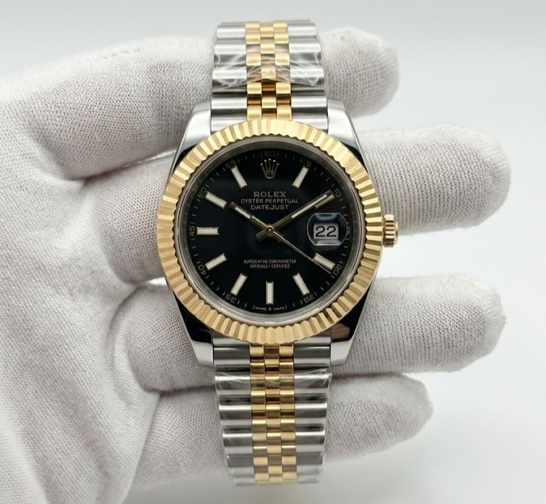 Luxury Two-Tone Datejust-Style Automatic Watch