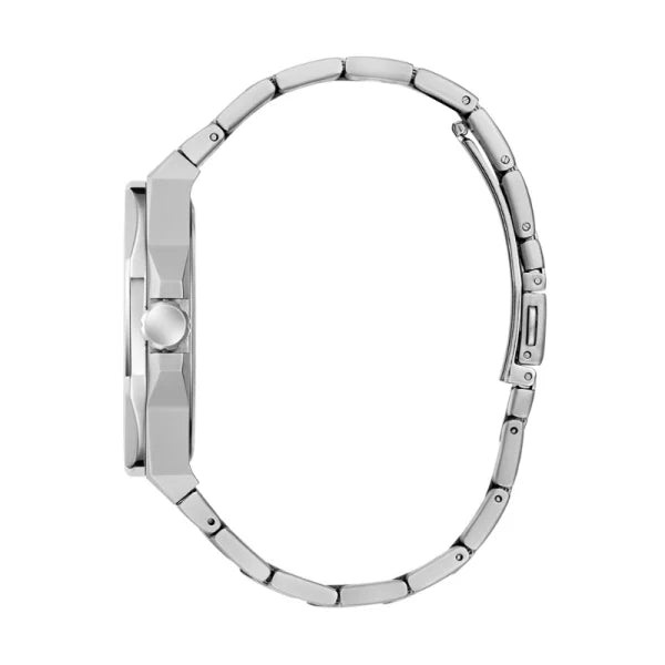 Guess Men’s Quartz Silver Stainless Steel Blue Dial 42mm Watch GW0849G1