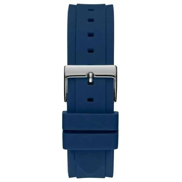 Guess Women’s Quartz Blue Silicone Strap Rose Gold & White Dial 39mm Watch W1291L2