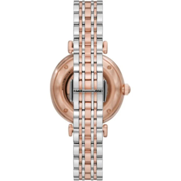 Emporio Armani Women’s Automatic Two-tone Stainless Steel Mother of pearl Dial 34mm Watch AR60049