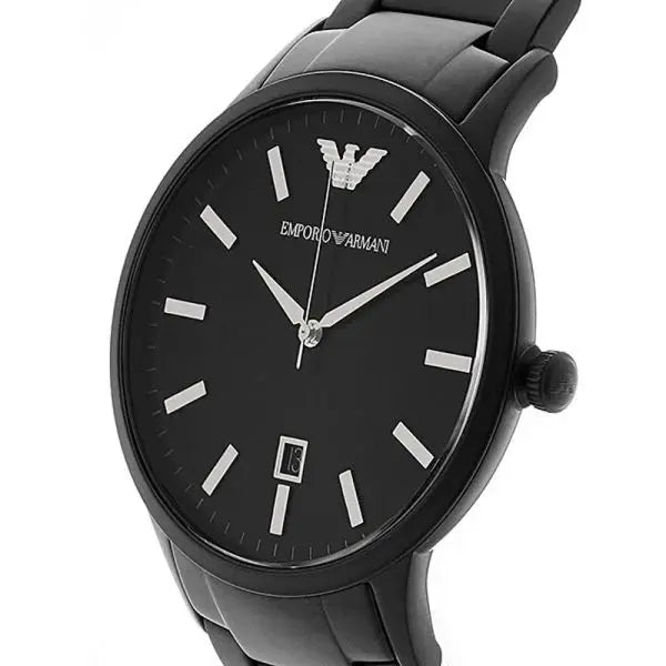 Emporio Armani Men’s Quartz Black Stainless Steel Black Dial 43mm Watch AR11079