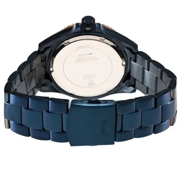 Guess Men’s Quartz Blue Stainless Steel Blue Dial 44mm Watch W0172G6