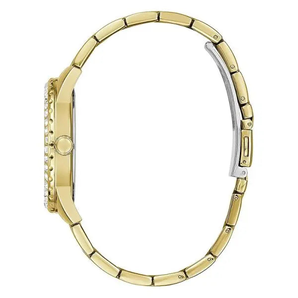 Guess Women’s Quartz Gold Stainless Steel Black Dial 38mm Watch GW0111L2