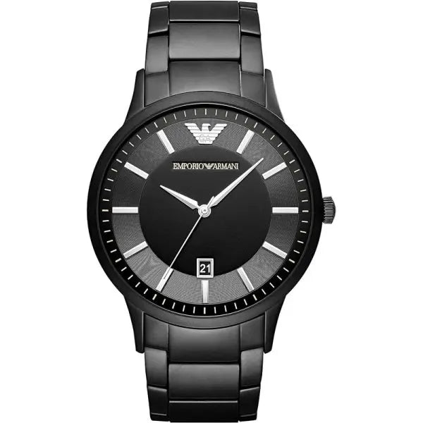 Emporio Armani Men’s Quartz Black Stainless Steel Black Dial 43mm Watch AR11079