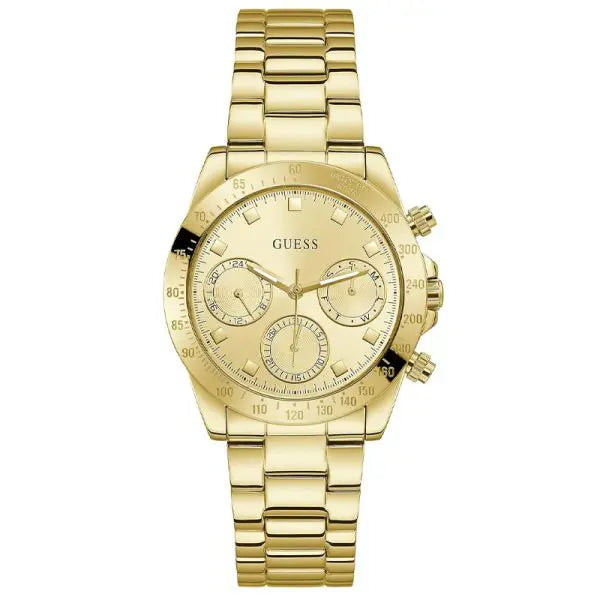 Guess Women’s Quartz Gold Stainless Steel Gold Dial 38mm Watch GW0314L2