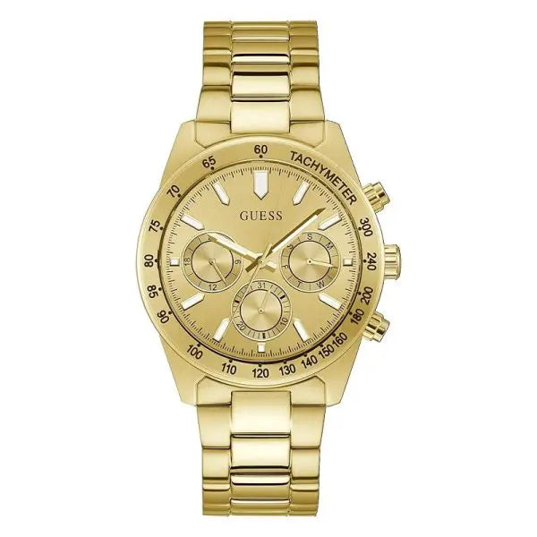 Guess Men’s Quartz Gold Stainless Steel Gold Dial 42mm Watch GW0329G3
