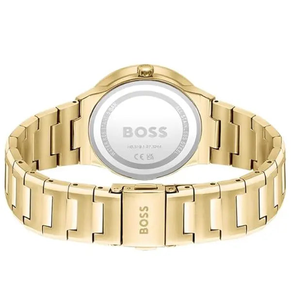Hugo Boss Women’s Quartz Gold Stainless Steel Green Dial 34mm Watch 1502649