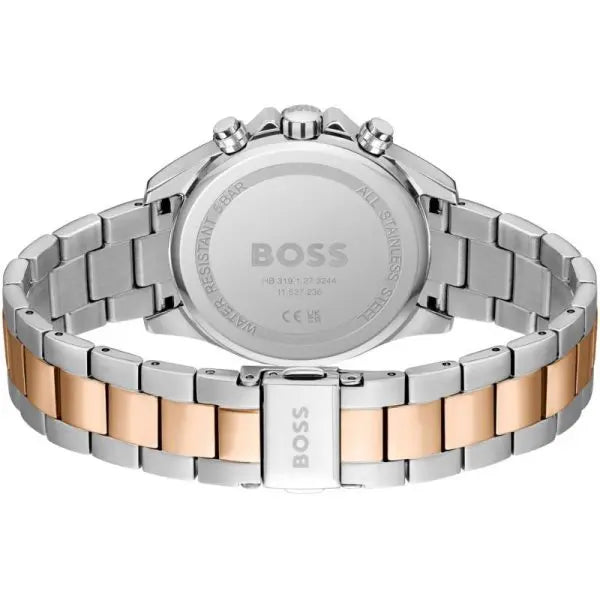 Hugo Boss Women’s Quartz Two-tone Stainless Steel Brown Dial 38 Watch 1502617