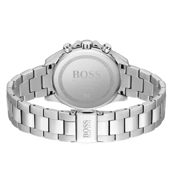 Hugo Boss Women’s Chronograph Quartz Silver Stainless Steel Beige Dial 38mm Watch 1502615