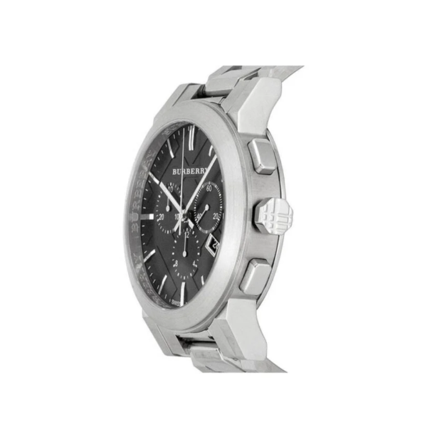 Burberry Men’s Swiss-Made Stainless Steel Black Dial 42mm Watch BU9351